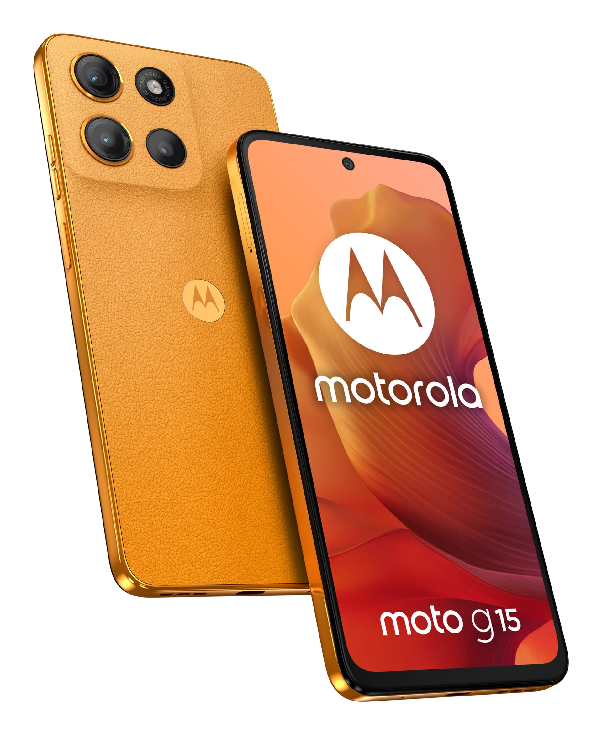 Smartphone Moto G15 128GB 8GB RAM Dual SIM Sunrise Orange "PB6E0015PL"