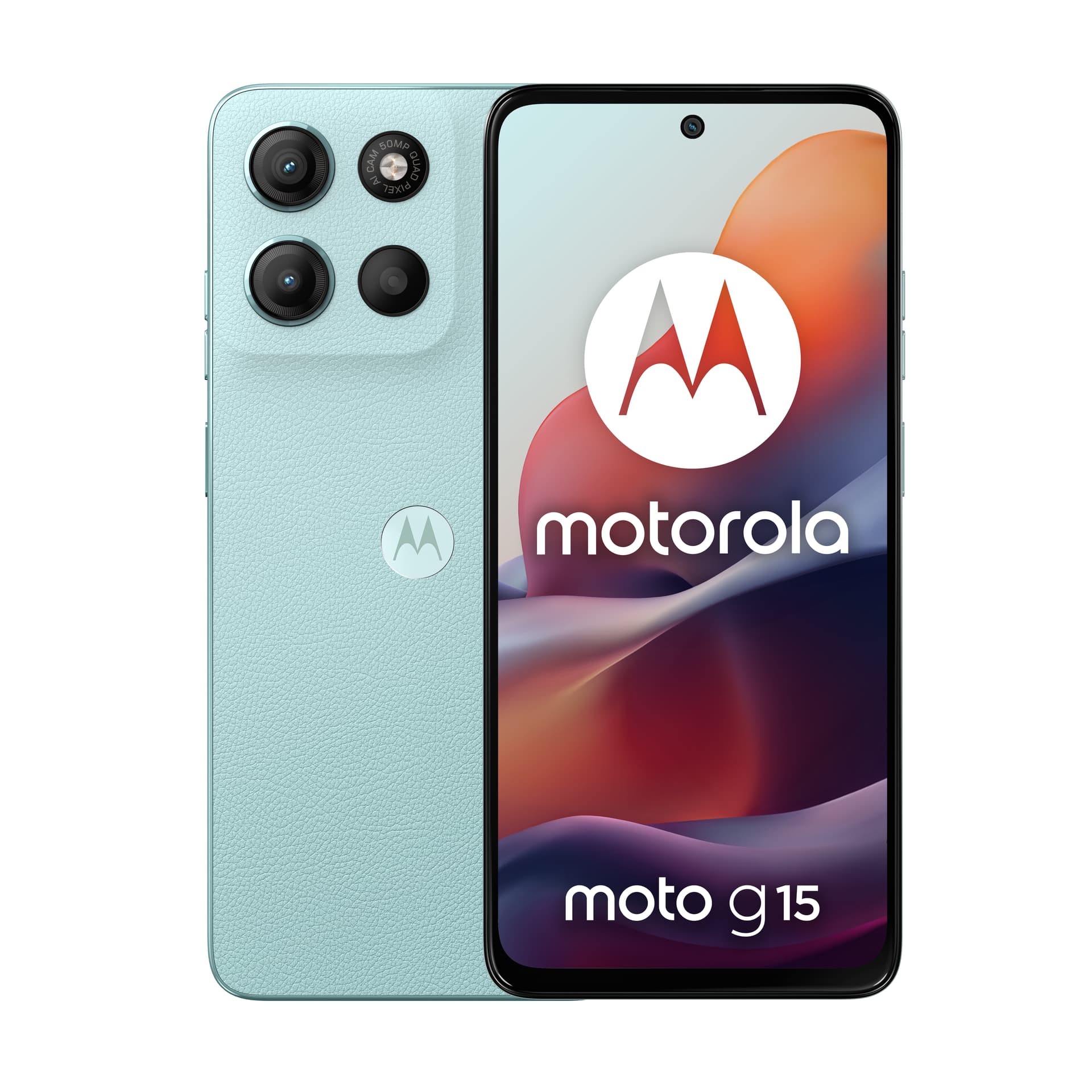 Smartphone Moto G15 128GB 8GB RAM Dual SIM Light Blue "PB6E0063PL" — miniatură