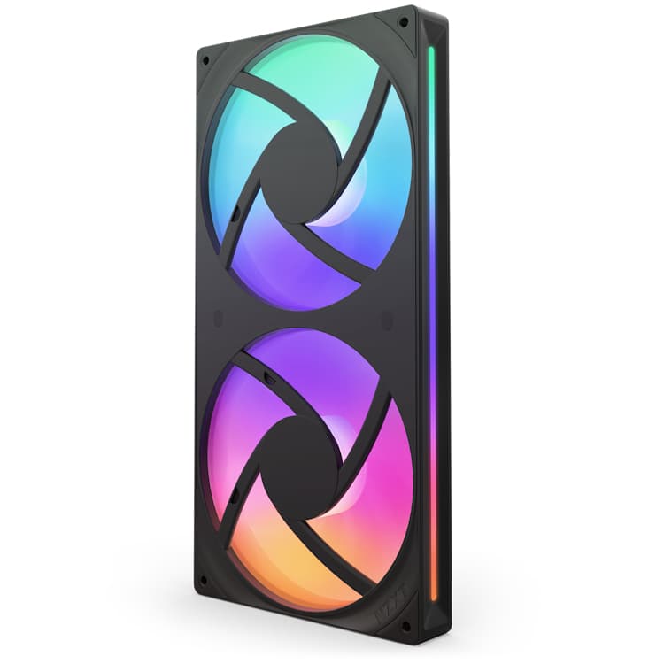 NZXT F280 RGB CORE, case fan (black) "RF-U28HF-B1" — miniatură