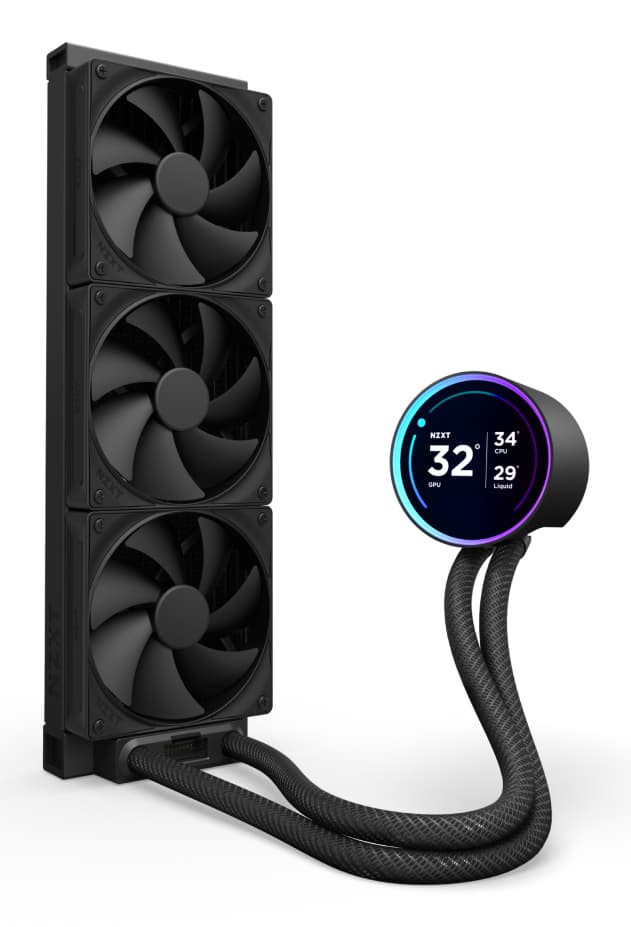 NZXT Kraken Elite 360 360 mm, water cooling (black) "RL-KN36E-B2" — miniatură