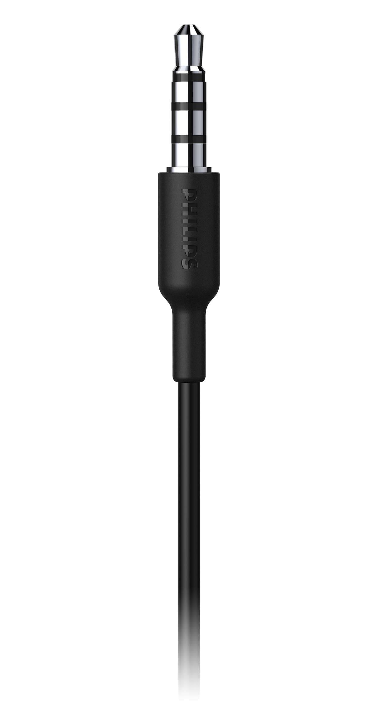 Philips TAA1105BK/00 headphones/headset Wired Ear-hook, In-ear Sports Black "TAA1105BK/00" — miniatură