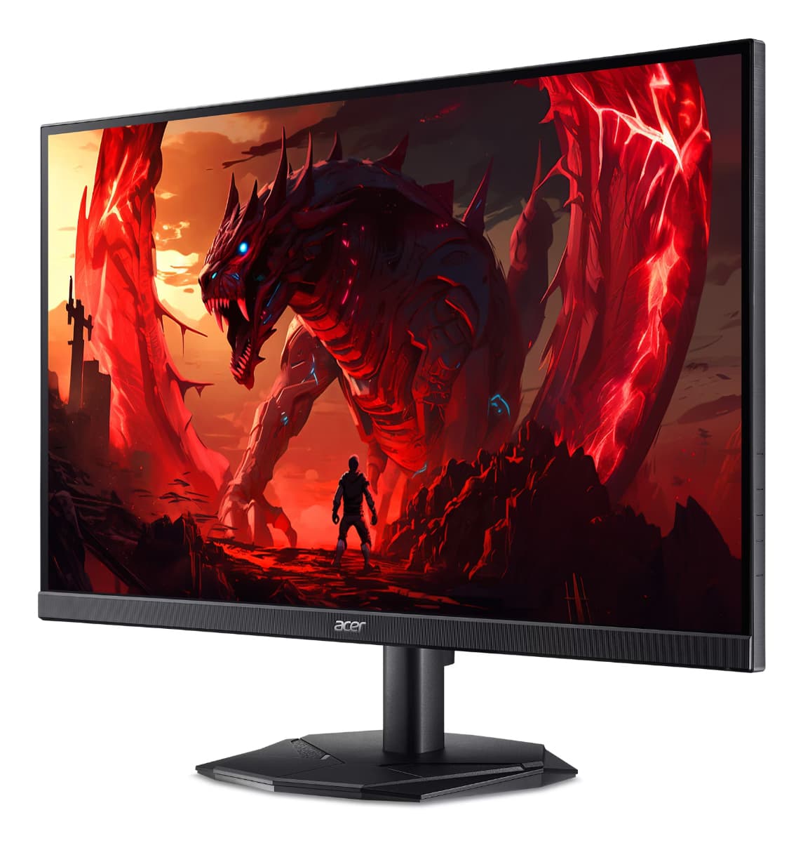 Monitor Acer Nitro KG241YX3bip Premium, 23.8 inch, VA, 1920 x 1080, HDMI, DisplayPort, 2ms/0.5ms(GTG, Min.), 1ms(VRB), 200Hz ZeroFrame FreeSync, Negru "UM.QX1EE.312" — miniatură