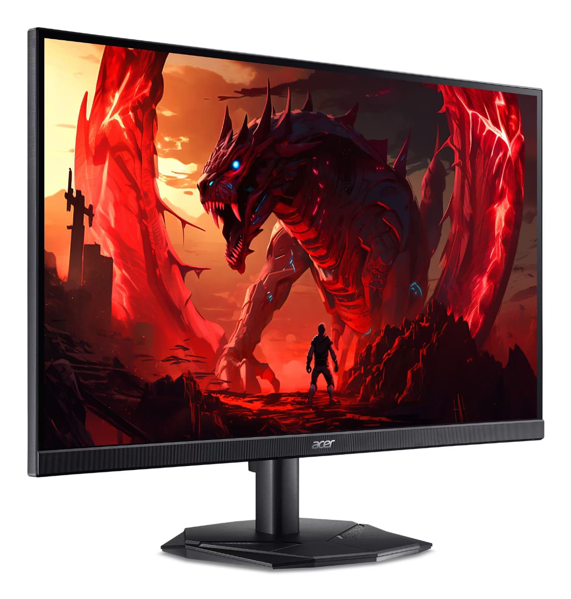 Monitor Acer Nitro KG241YX3bip Premium, 23.8 inch, VA, 1920 x 1080, HDMI, DisplayPort, 2ms/0.5ms(GTG, Min.), 1ms(VRB), 200Hz ZeroFrame FreeSync, Negru "UM.QX1EE.312" — miniatură
