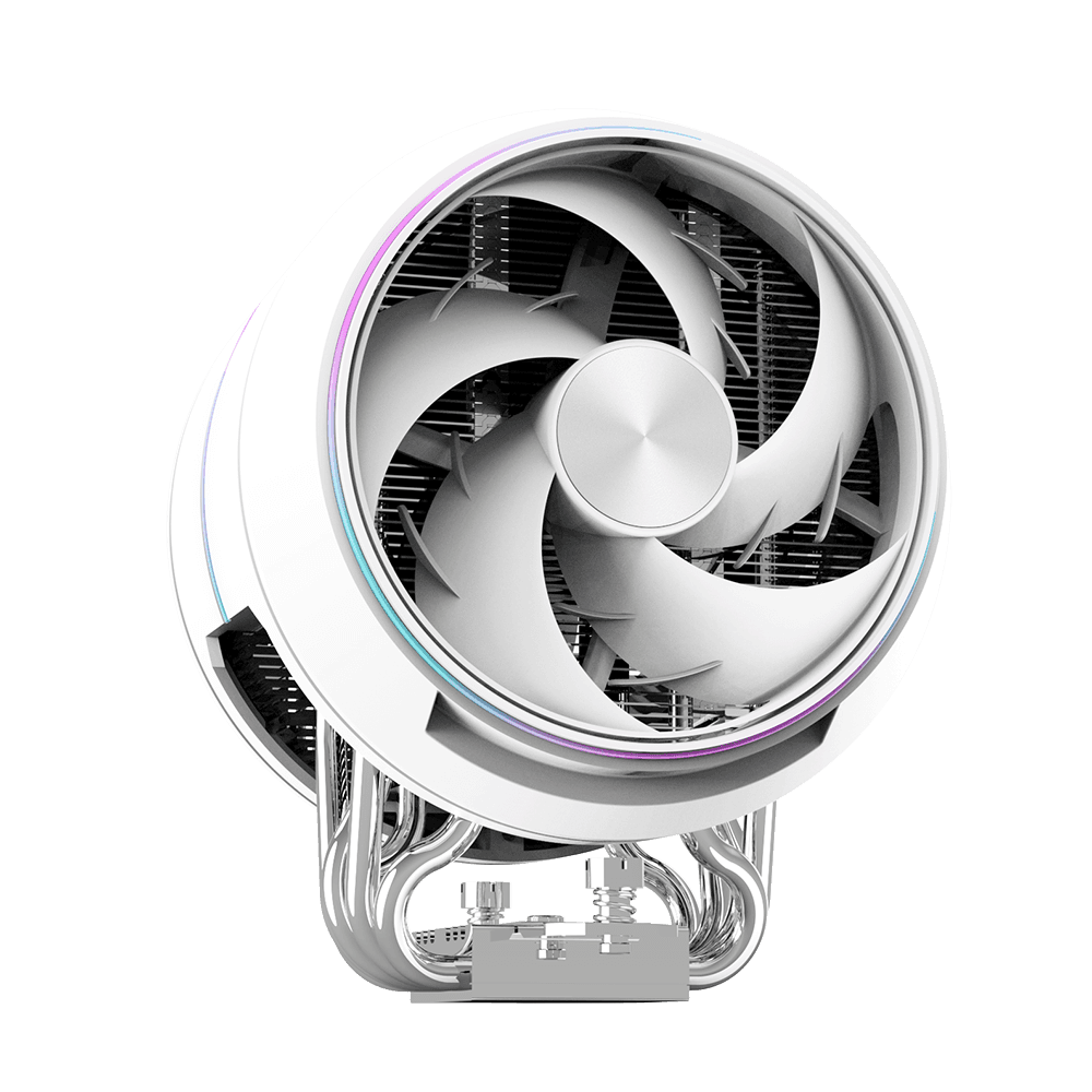 COOLER Zalman "ZET5" skt. Intel si AMD, racire cu aer, vent. 120mm, 600 - 2000 RPM, 5 heatpipes, inaltime 158mm, ARGB adresabil,"ZET5 WHITE"