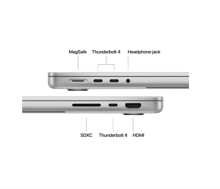 14.2 MacBook Pro 14 Liquid Retina XDR, Apple M4 Max chip (16-core CPU), 64GB, 1TB SSD, Apple M4 Max 40-core GPU, macOS, Silver, INT keyboard, 2024 "Z1FD000XV" — miniatură