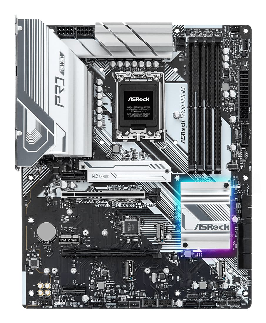 Placa de baza ASRock Intel Z790 Socket 1700 ATX "Z790 PRO RS" — miniatură