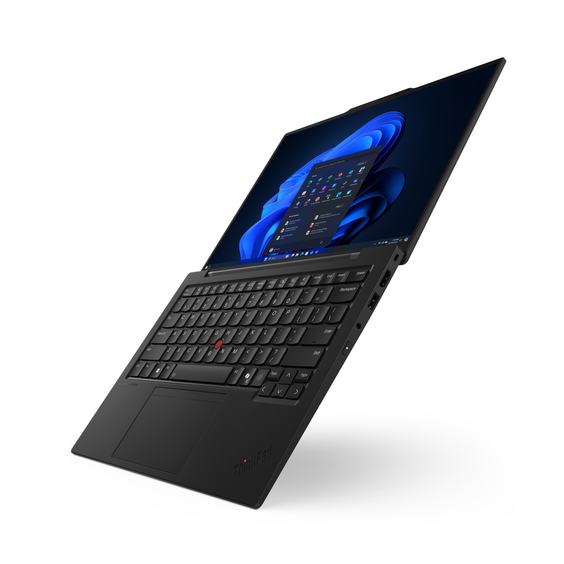 14 ThinkPad X1 Carbon Gen 13 Aura Edition, 2.8K OLED 120Hz VRR Touch, Procesor Intel® CoreTM Ultra 7 265U (12M Cache, up to 5.30 GHz), 64GB LPDDR5X, 1TB SSD, Intel Graphics, 5G, Win 11 Pro, Black, Paint "21NX0064RI" — miniatură