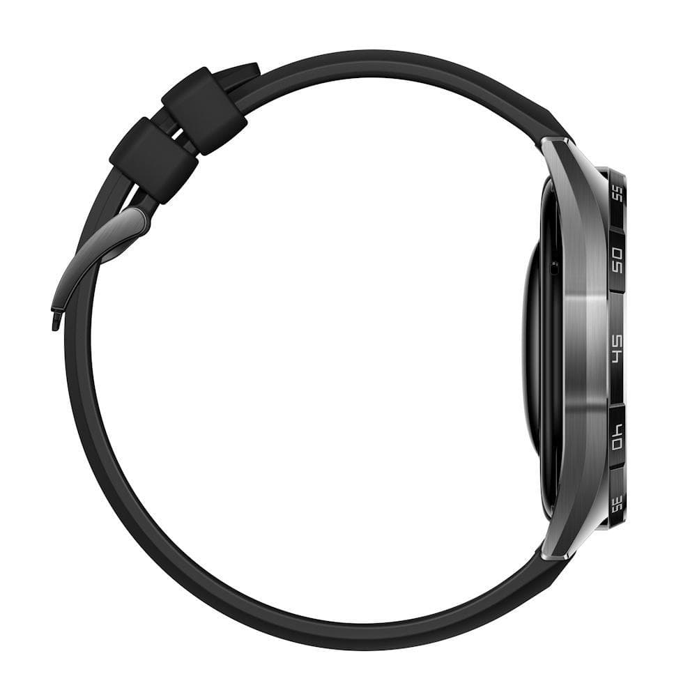 Smartwatch Watch GT 6, 41MM, Black Stainless Steel Case, Black Fluoroelastomer Strap "55020FTR" — miniatură