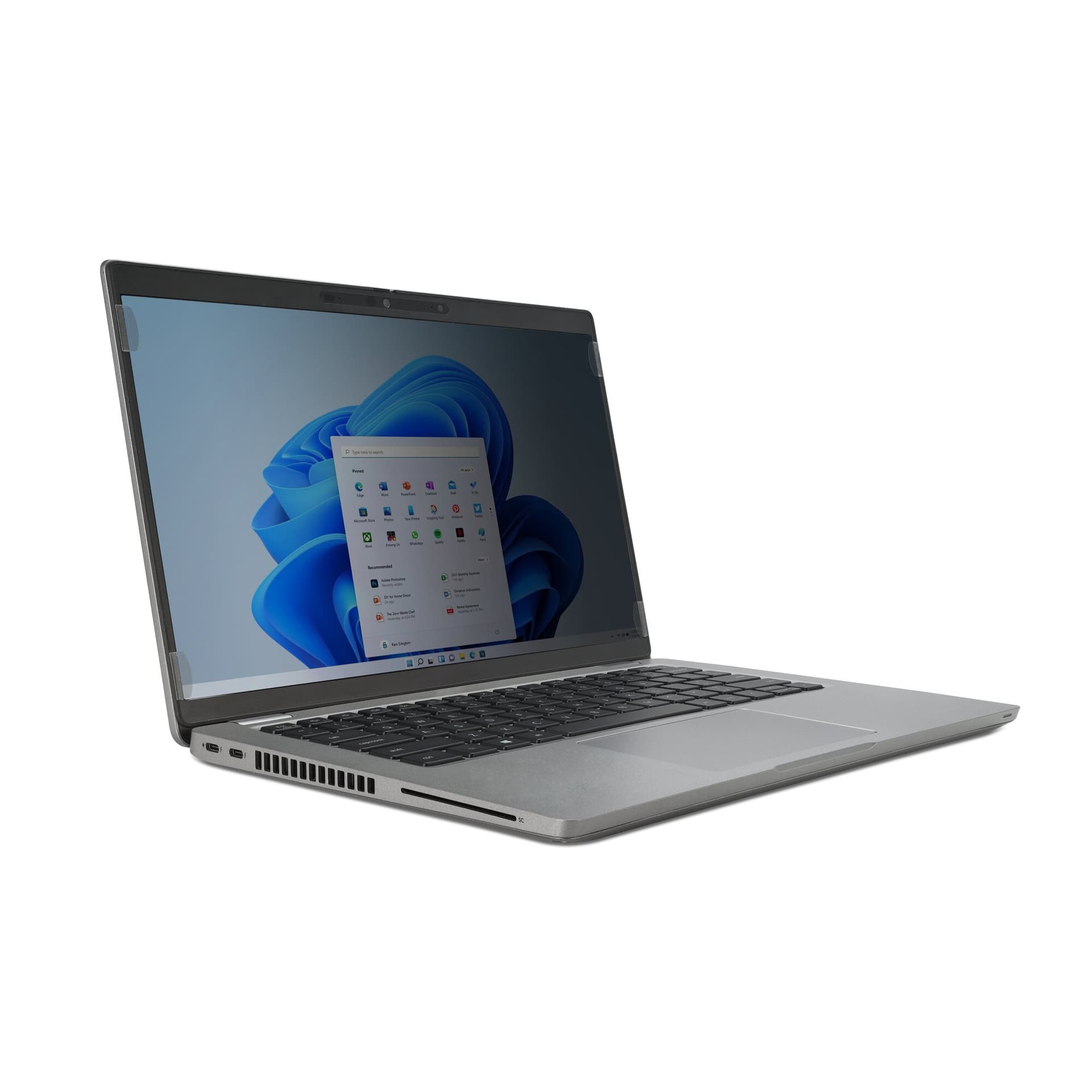 FILTRU confidentialitate Kensington, pentru laptop, 13.3", 16:10, 2 fete(lucios si mat), prindere duala,limiteaza campul vizual la 30gr, reduce lumina cu pana la 22%, 294x1x169mm, 0.21Kg, "626459" — miniatură