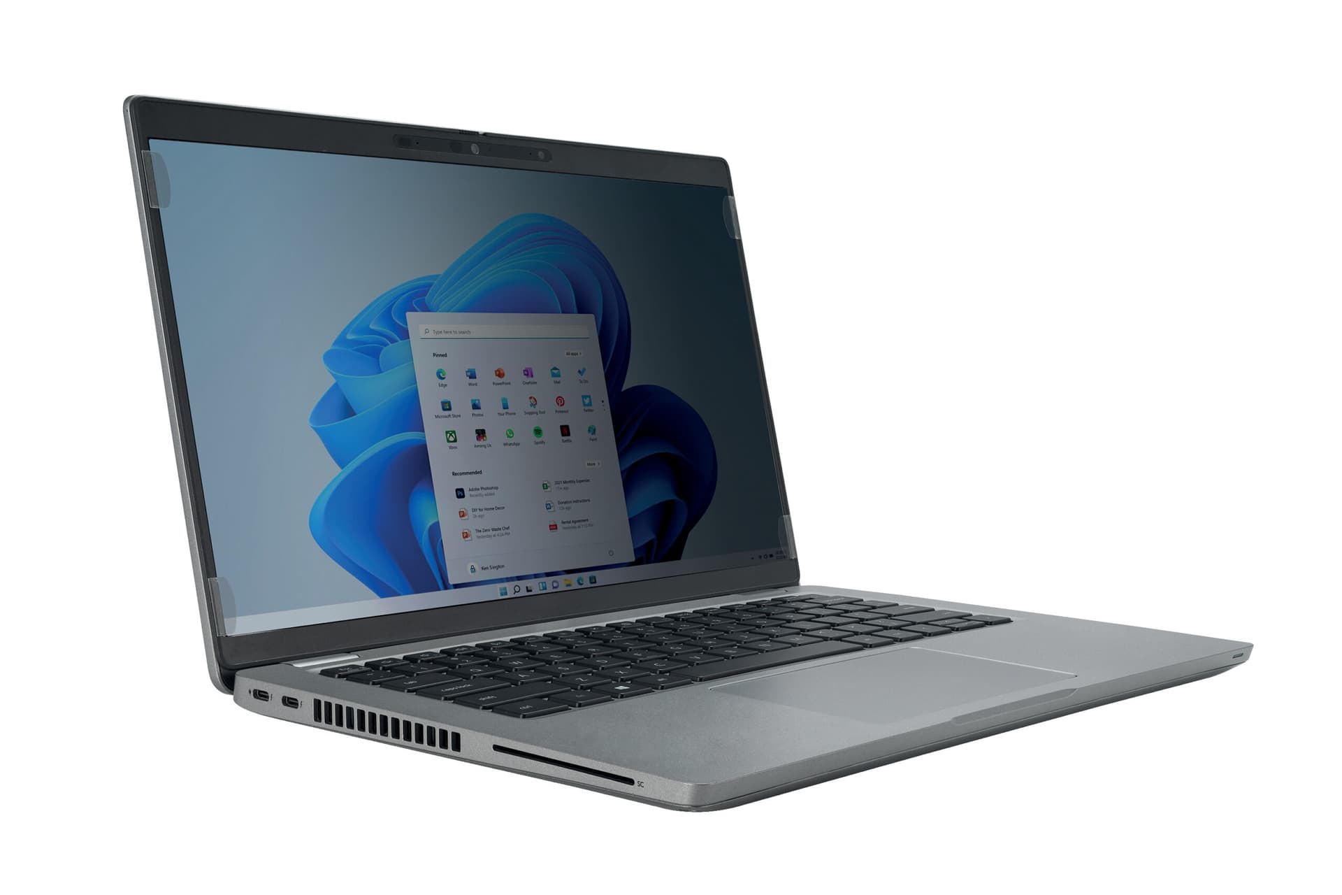 FILTRU confidentialitate Kensington, pentru laptop, 16", 16:10, 2 zone , detasabil, "628662" — miniatură