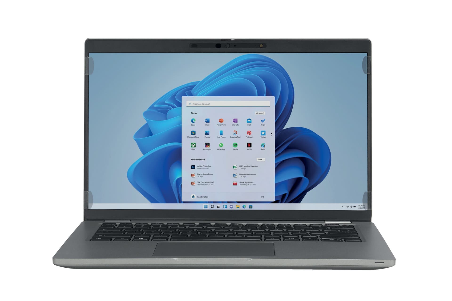 FILTRU confidentialitate Kensington, pentru laptop, 16", 16:10, 2 zone , detasabil, "628662" — miniatură