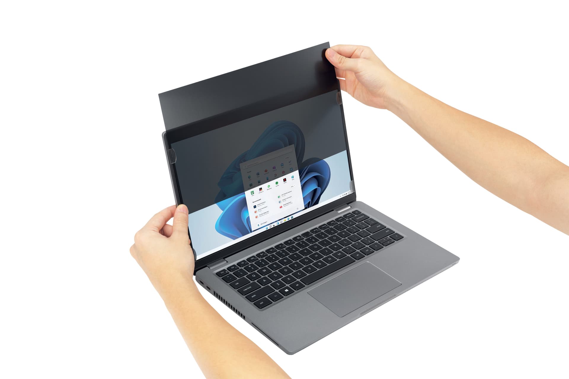 FILTRU confidentialitate Kensington, pentru laptop, 16", 16:10, 2 zone , detasabil, "628662" — miniatură