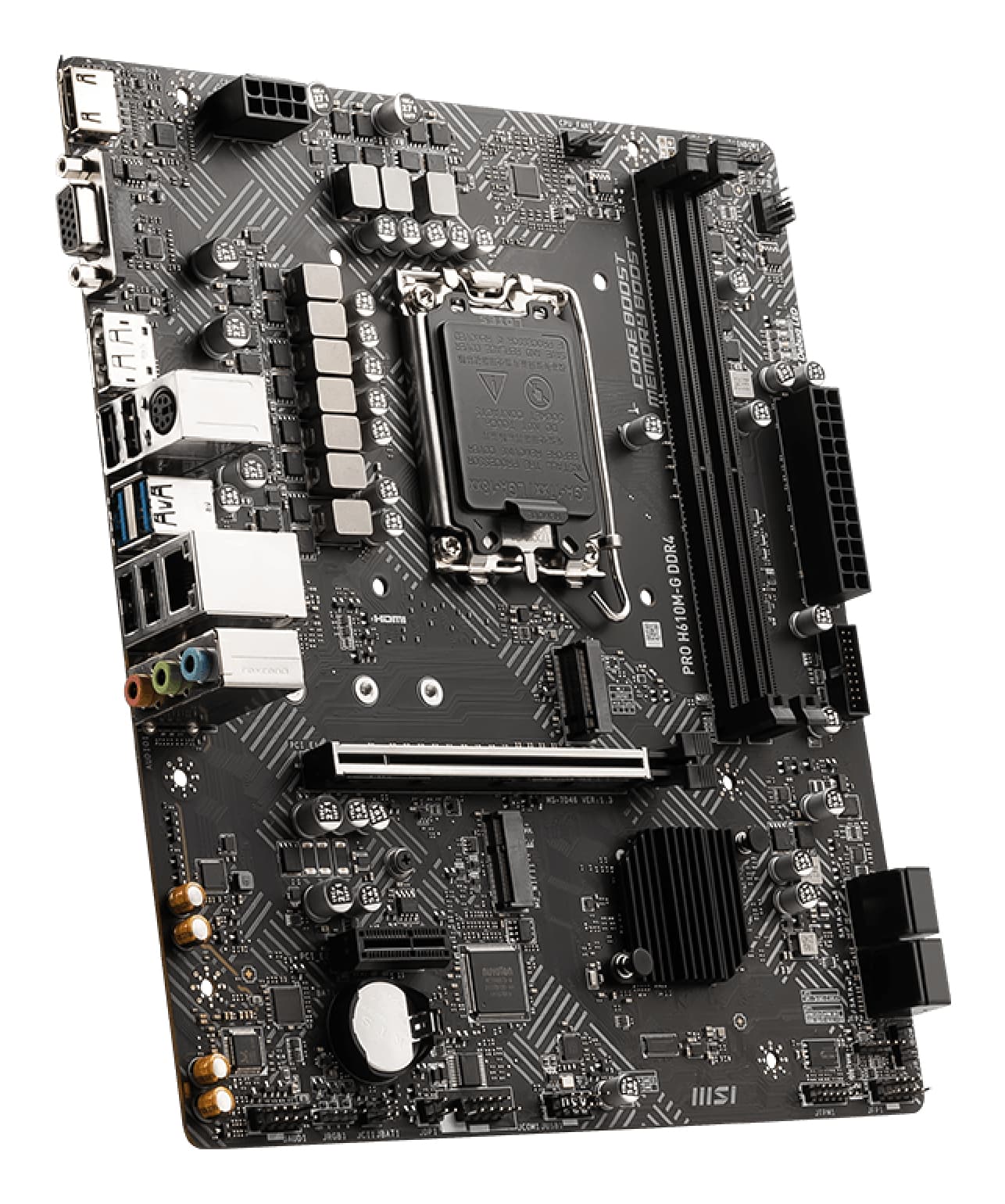 Placa de baza PRO H610M-G DDR4, Intel H610, socket 1700, mATX "7D46-009R" — miniatură