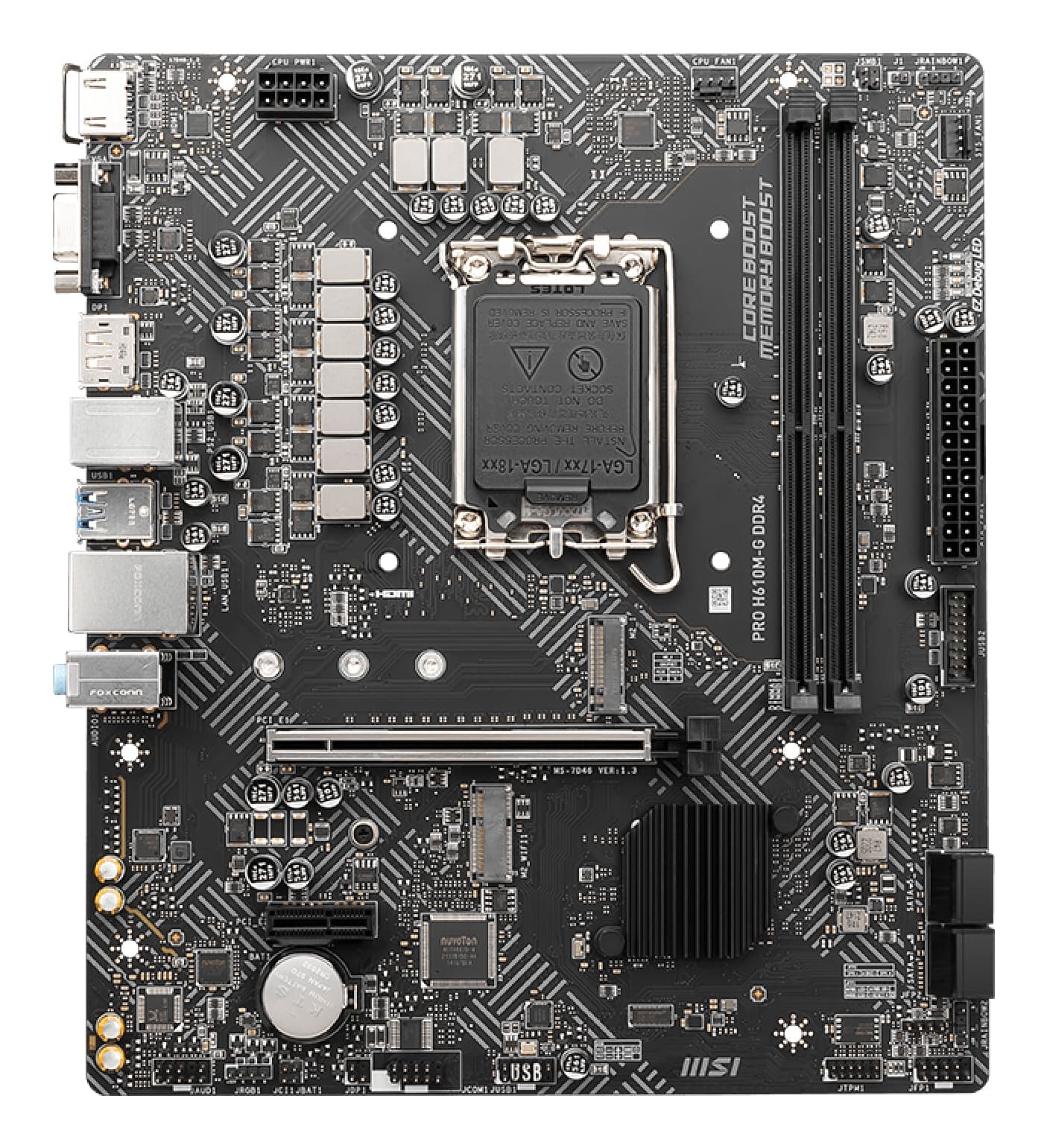 Placa de baza PRO H610M-G DDR4, Intel H610, socket 1700, mATX "7D46-009R" — miniatură
