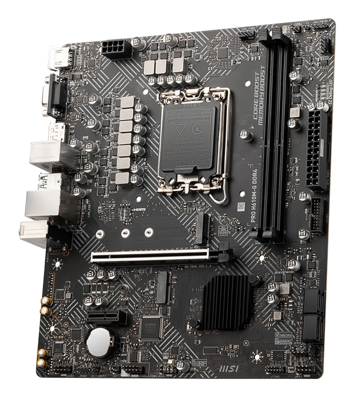 Placa de baza PRO H610M-G DDR4, Intel H610, socket 1700, mATX "7D46-009R" — miniatură