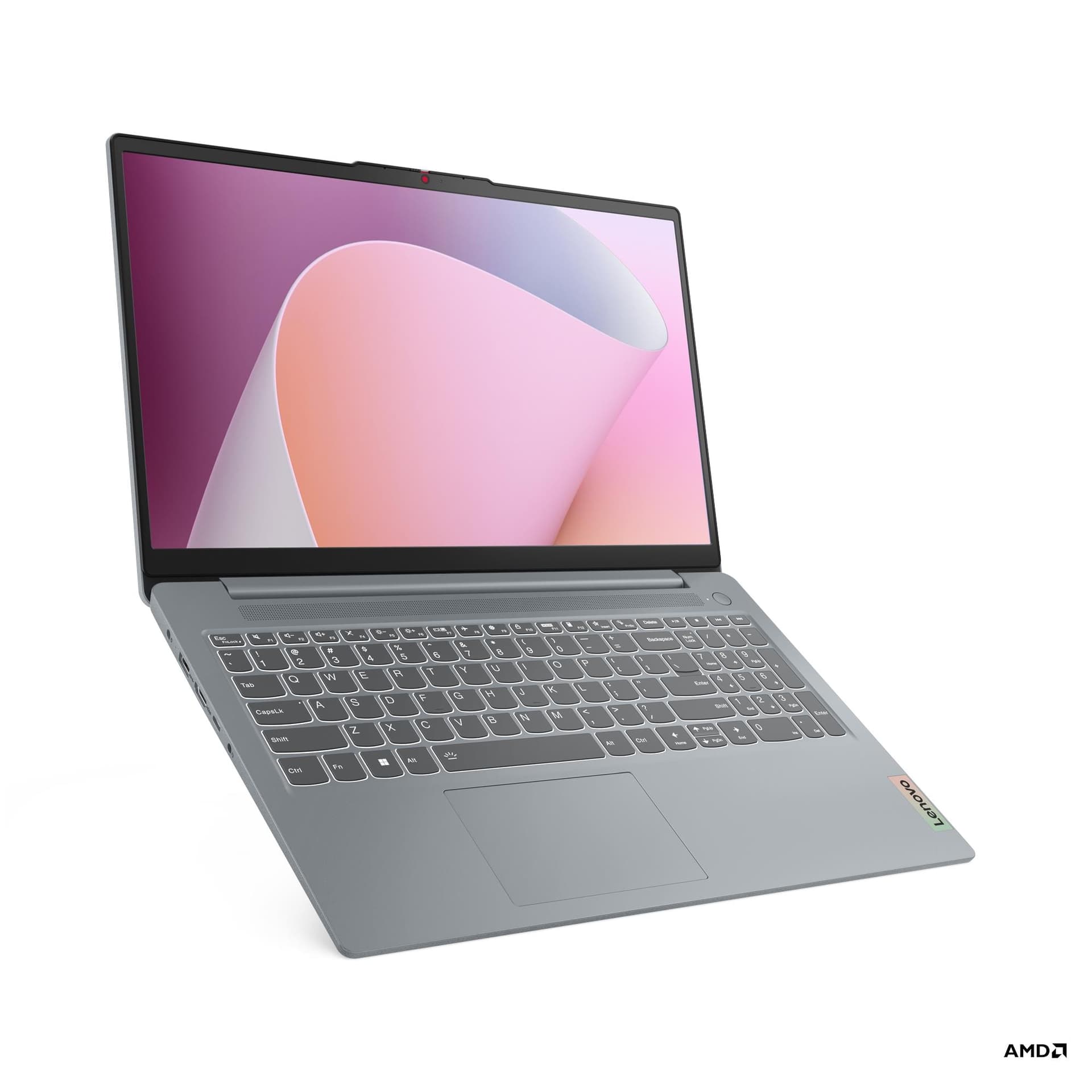 Notebook IdeaPad Slim 3 15ABR8, AMD Ryzen 7 5825U pana la 4.5GHz, 15.6" Full HD, 16GB, 512GB, AMD Radeon Graphics, FreeDOS, Arctic Grey "82XM015BRM"