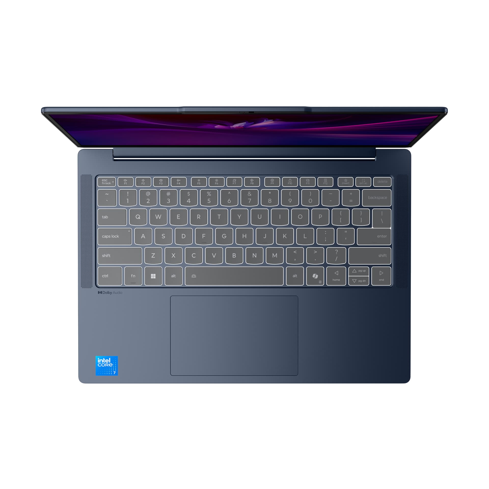 14 IdeaPad Slim 5 14IRH10R, WUXGA OLED, Procesor Intel® CoreTM 7 240H (24M Cache, up to 5.20 GHz), 32GB DDR5, 1TB SSD, Intel Graphics, No OS, Cosmic Blue "83J0003VRM" — miniatură
