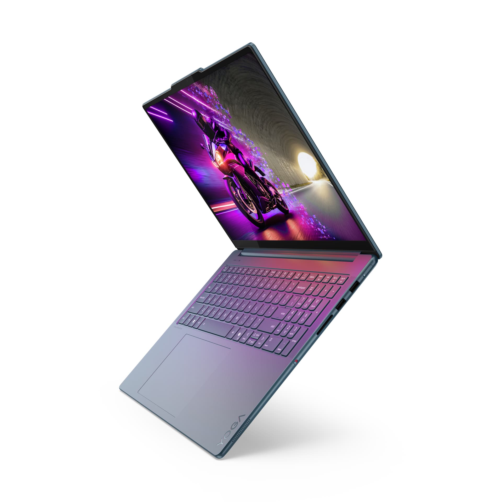 16 Yoga Pro 9 16IAH10, 2.8K OLED 120Hz, Procesor Intel® CoreTM Ultra 7 255H (24M Cache, up to 5.10 GHz), 32GB LPDDR5X, 1TB SSD, GeForce RTX 5060 8GB, Win 11 Home "83L0001MRM" — miniatură