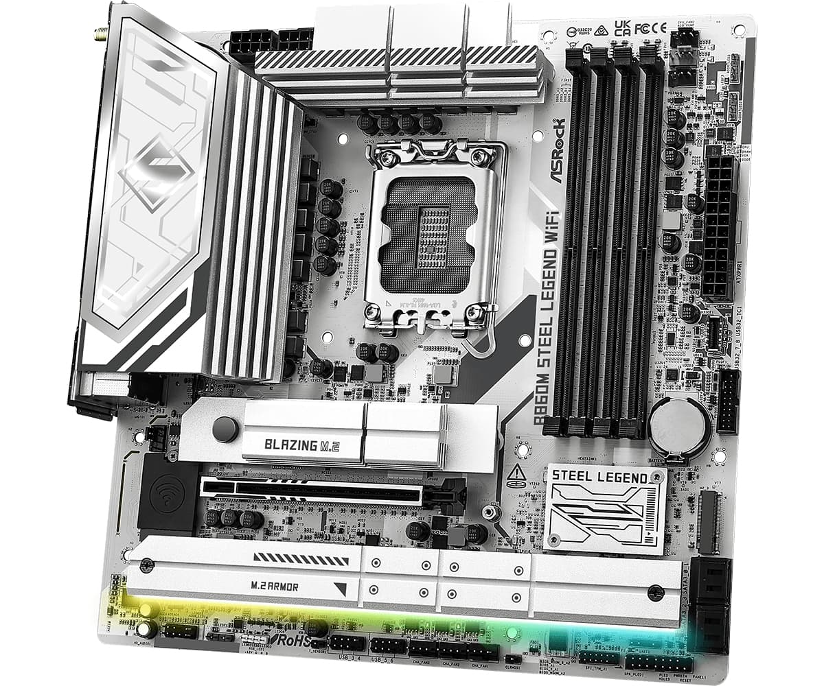 B860M Steel Legend WiFi "90-MXBQF0-A0UAYZ" — miniatură