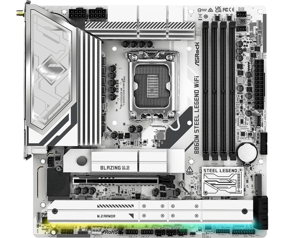 B860M Steel Legend WiFi "90-MXBQF0-A0UAYZ" — miniatură