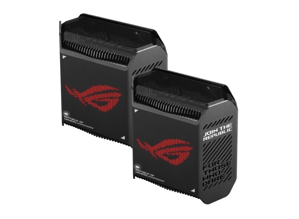 ASUS ROG Rapture GT6 Black 2PK AX10000 Whole-Home Tri-band Mesh WiFi 6 Router 802.11 a/b/g/n/ac/ax "90IG07F0-MU9A20"