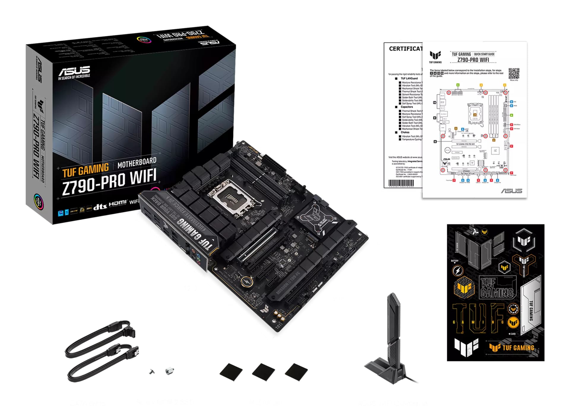 Placa de baza TUF GAMING Z790-PRO WIFI, Intel Z790, Socket 1700, ATX "90MB1FJ0-M0EAY0" — miniatură