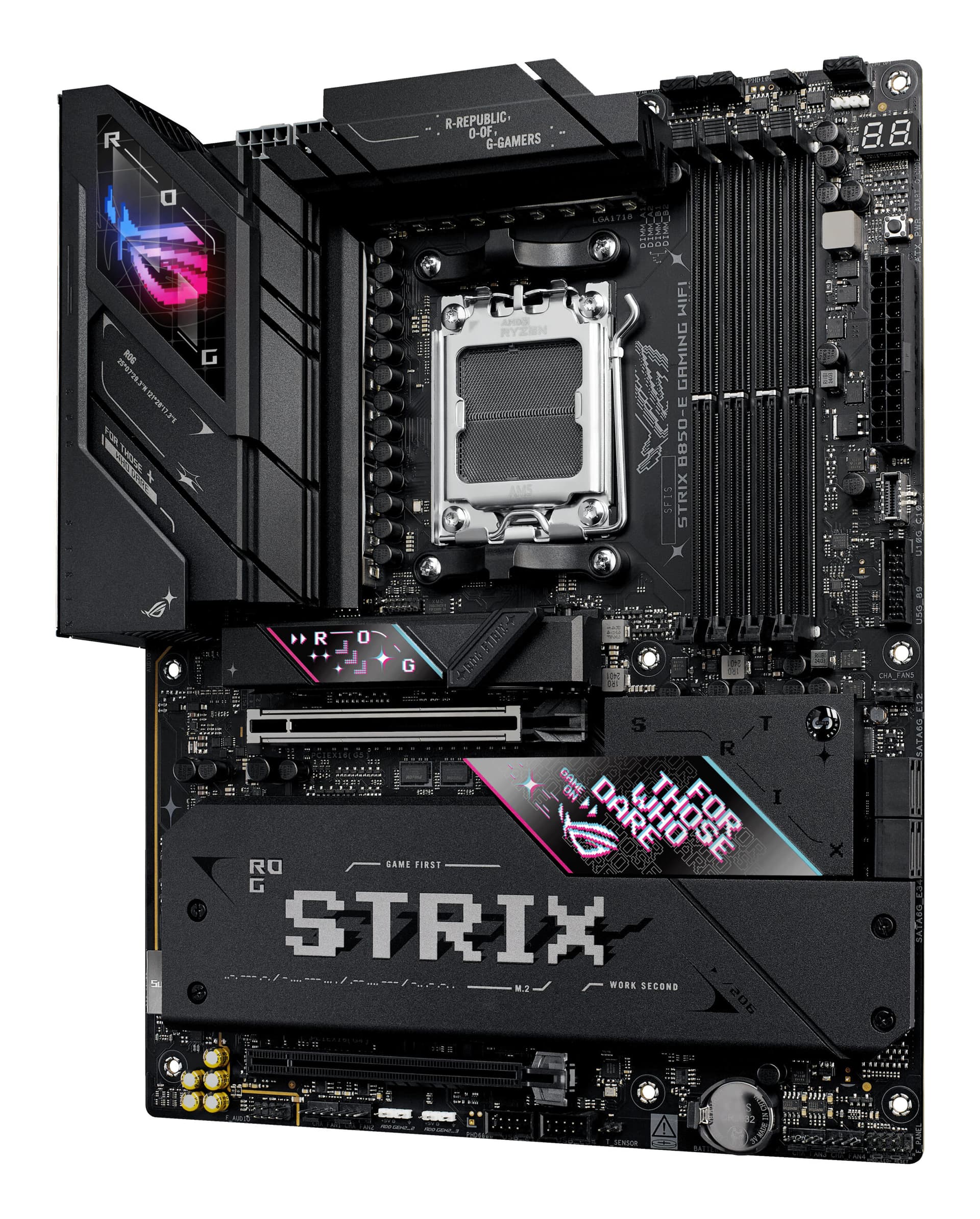 Placa de baza ASUS ROG STRIX B850-E GAMING WIFI AMD B850 Socket AM5 ATX "90MB1J60-M0EAY0" — miniatură