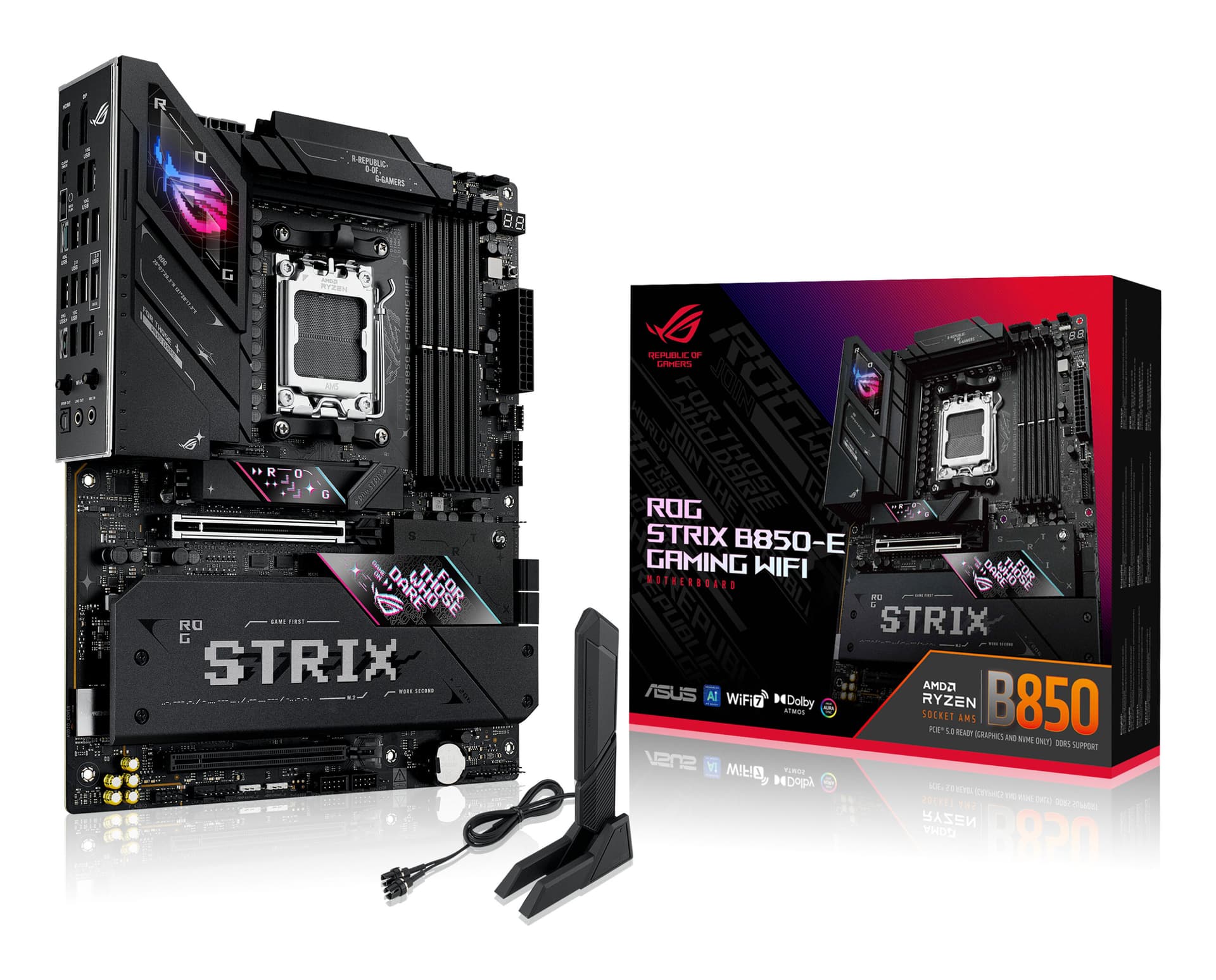 Placa de baza ASUS ROG STRIX B850-E GAMING WIFI AMD B850 Socket AM5 ATX "90MB1J60-M0EAY0"