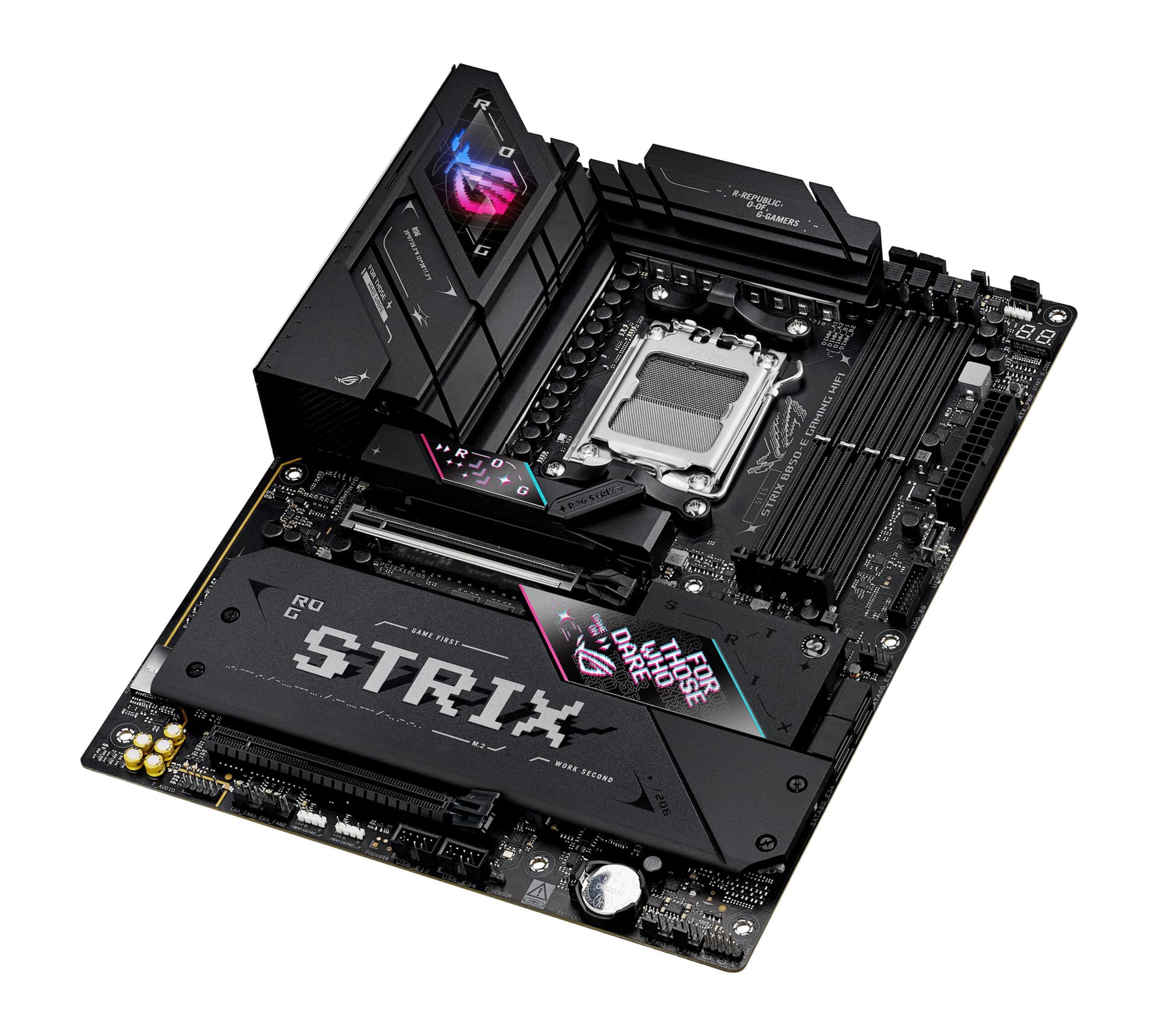 Placa de baza ASUS ROG STRIX B850-E GAMING WIFI AMD B850 Socket AM5 ATX "90MB1J60-M0EAY0" — miniatură