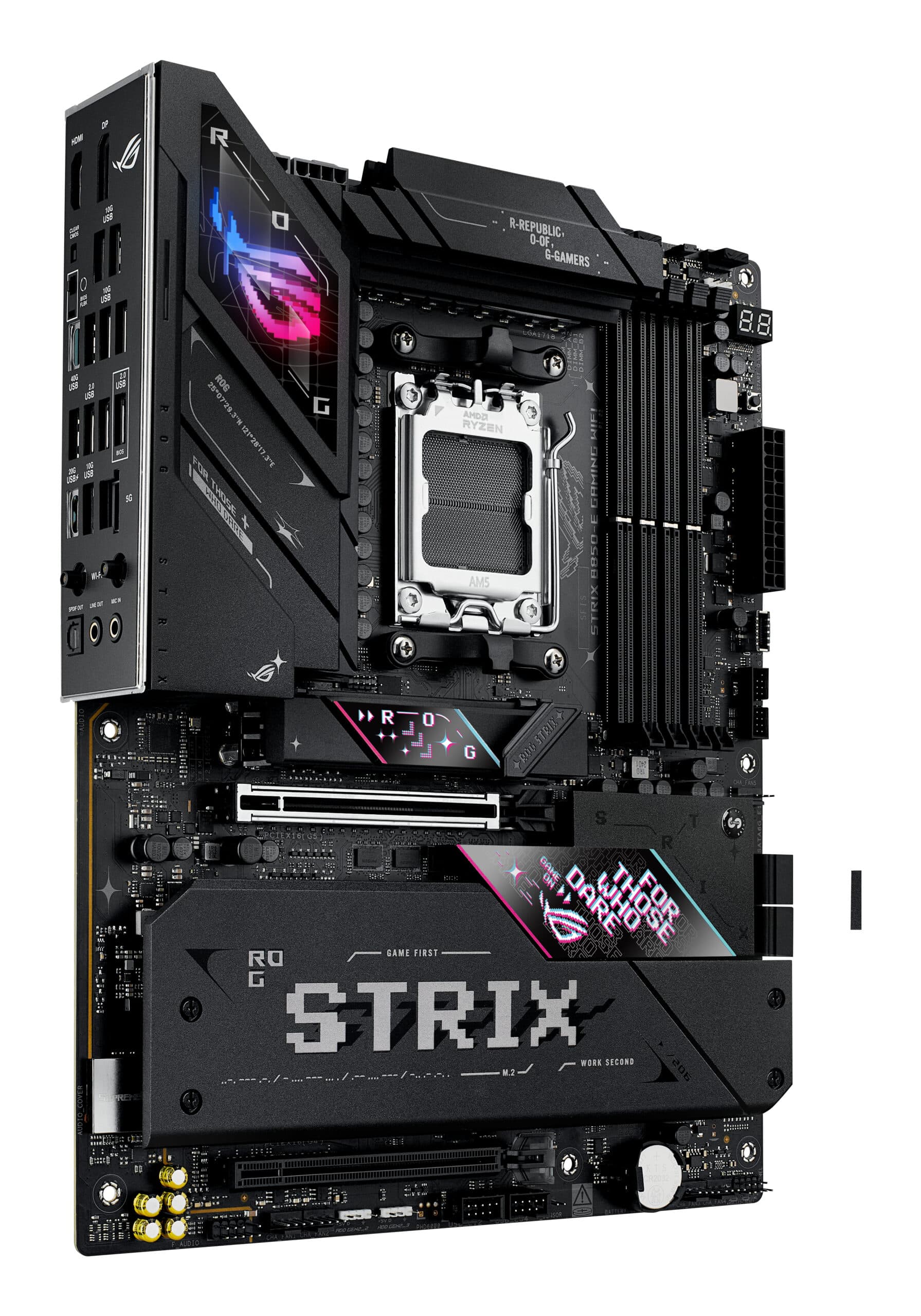 Placa de baza ASUS ROG STRIX B850-E GAMING WIFI AMD B850 Socket AM5 ATX "90MB1J60-M0EAY0" — miniatură