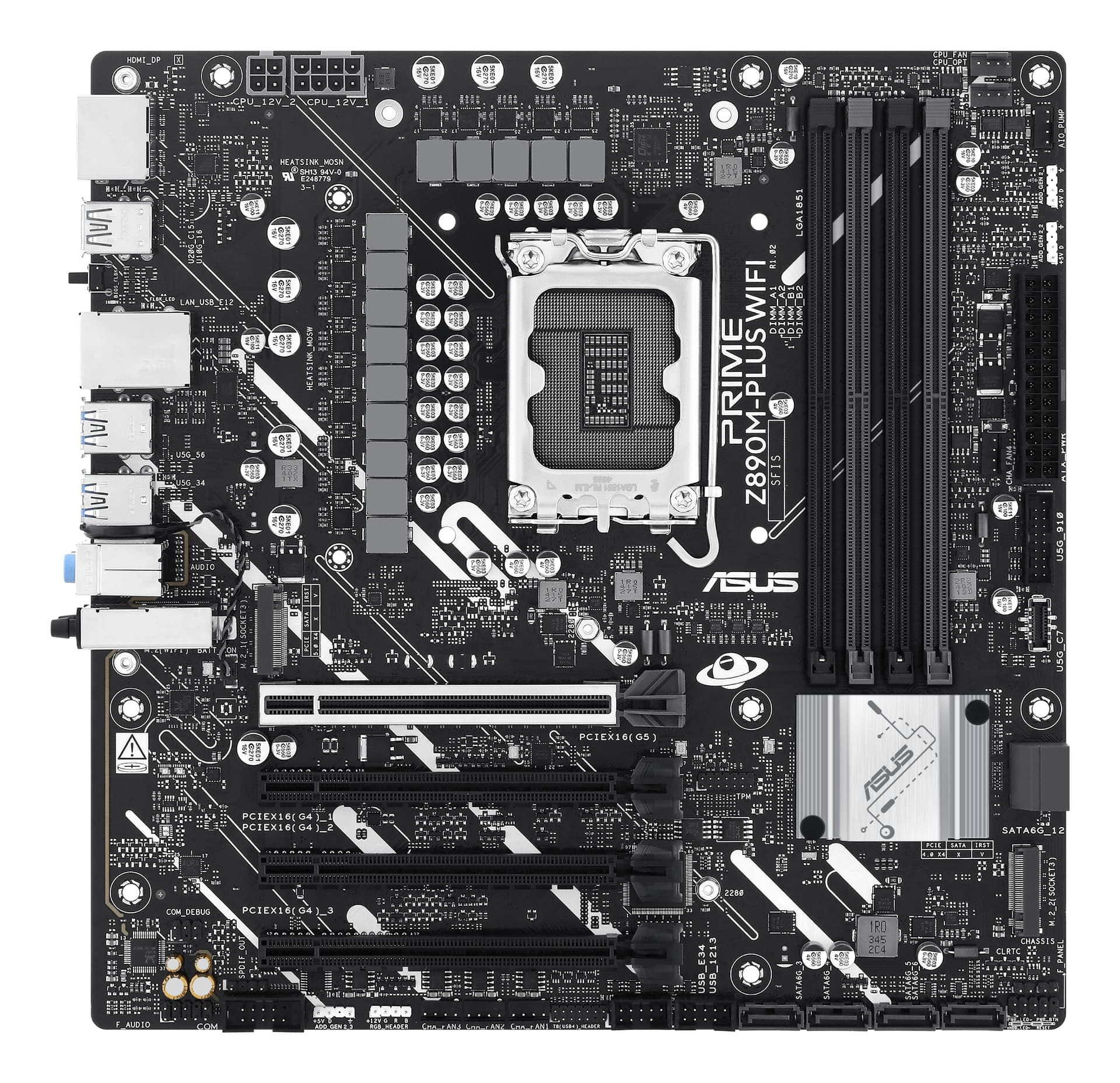 Placa de baza ASUS PRIME Z890M-PLUS WIFI Intel Z890 LGA 1851 (Socket V1) micro ATX "90MB1J80-M0EAY0" — miniatură
