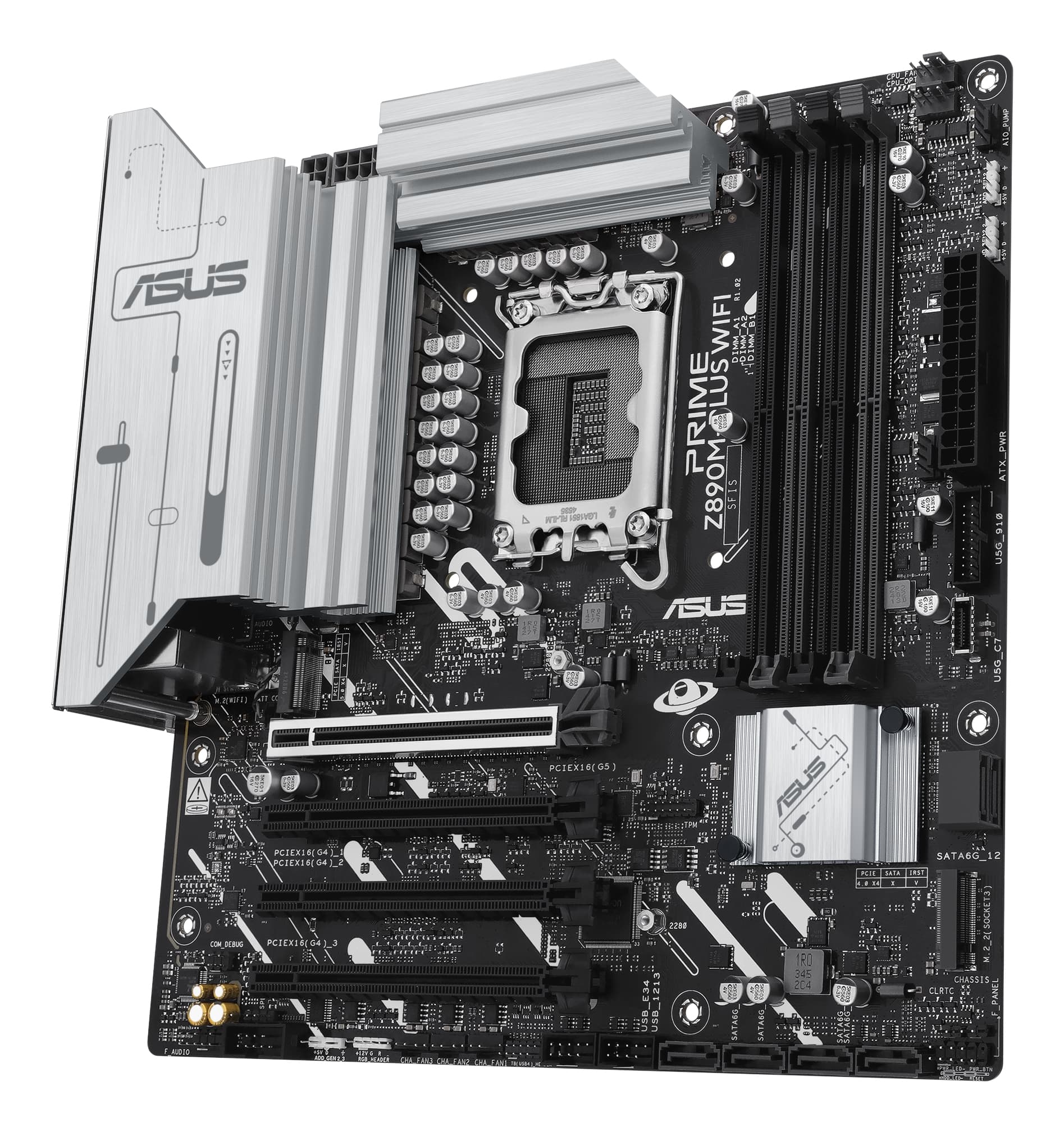 Placa de baza ASUS PRIME Z890M-PLUS WIFI Intel Z890 LGA 1851 (Socket V1) micro ATX "90MB1J80-M0EAY0" — miniatură