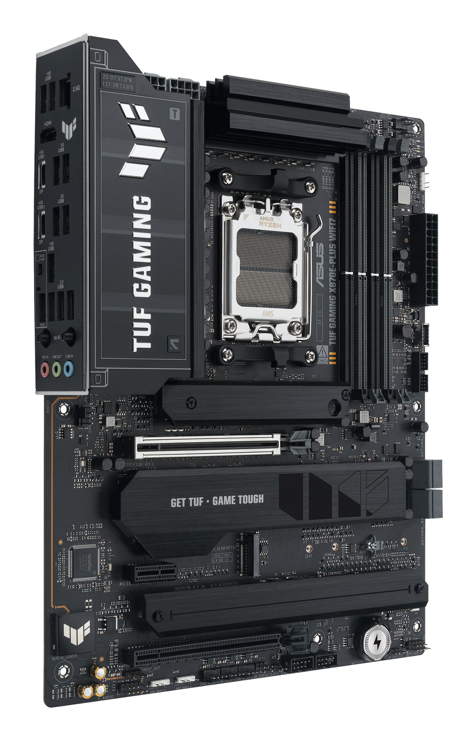 Placa de baza ASUS TUF GAMING X870E-PLUS WIFI7 AMD X870E Socket AM5 ATX "90MB1M70-M0EAY0" — miniatură