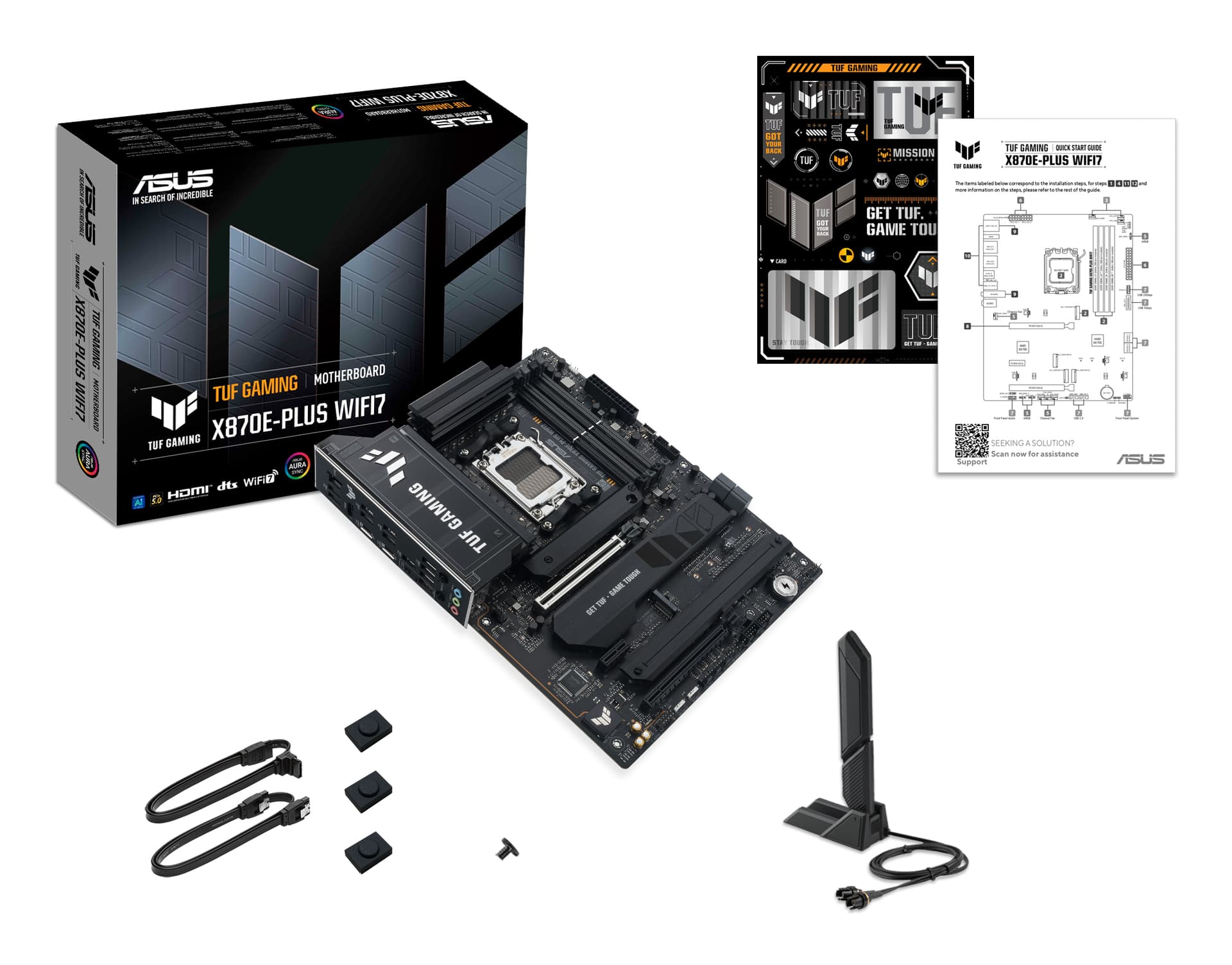 Placa de baza ASUS TUF GAMING X870E-PLUS WIFI7 AMD X870E Socket AM5 ATX "90MB1M70-M0EAY0" — miniatură