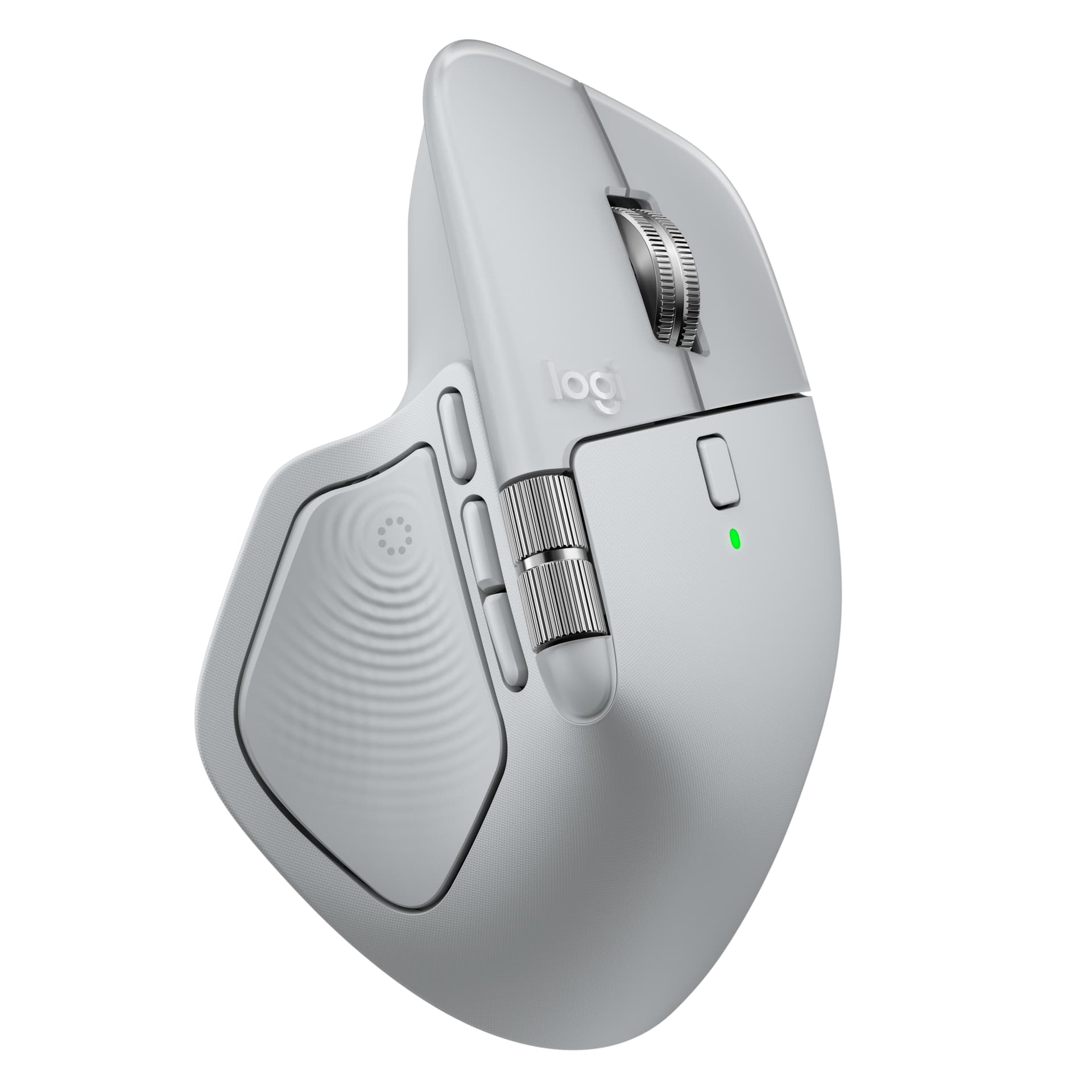 Mouse Logitech MX Master 4, Silent, USB, BT, Pale Grey "910-007563"
