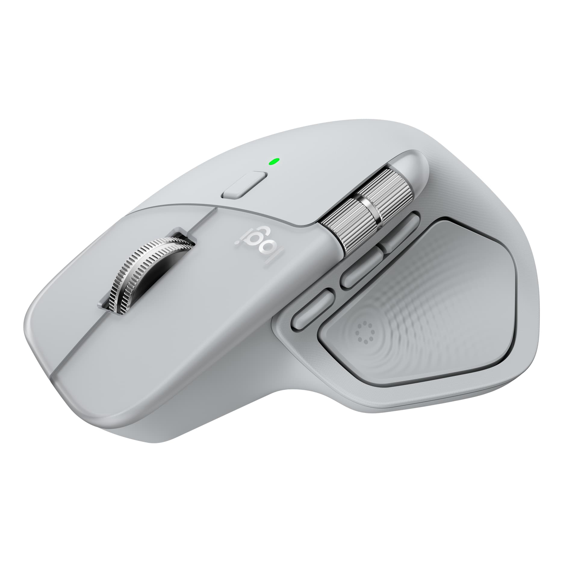 Mouse Logitech MX Master 4, Silent, USB, BT, Pale Grey "910-007563" — miniatură