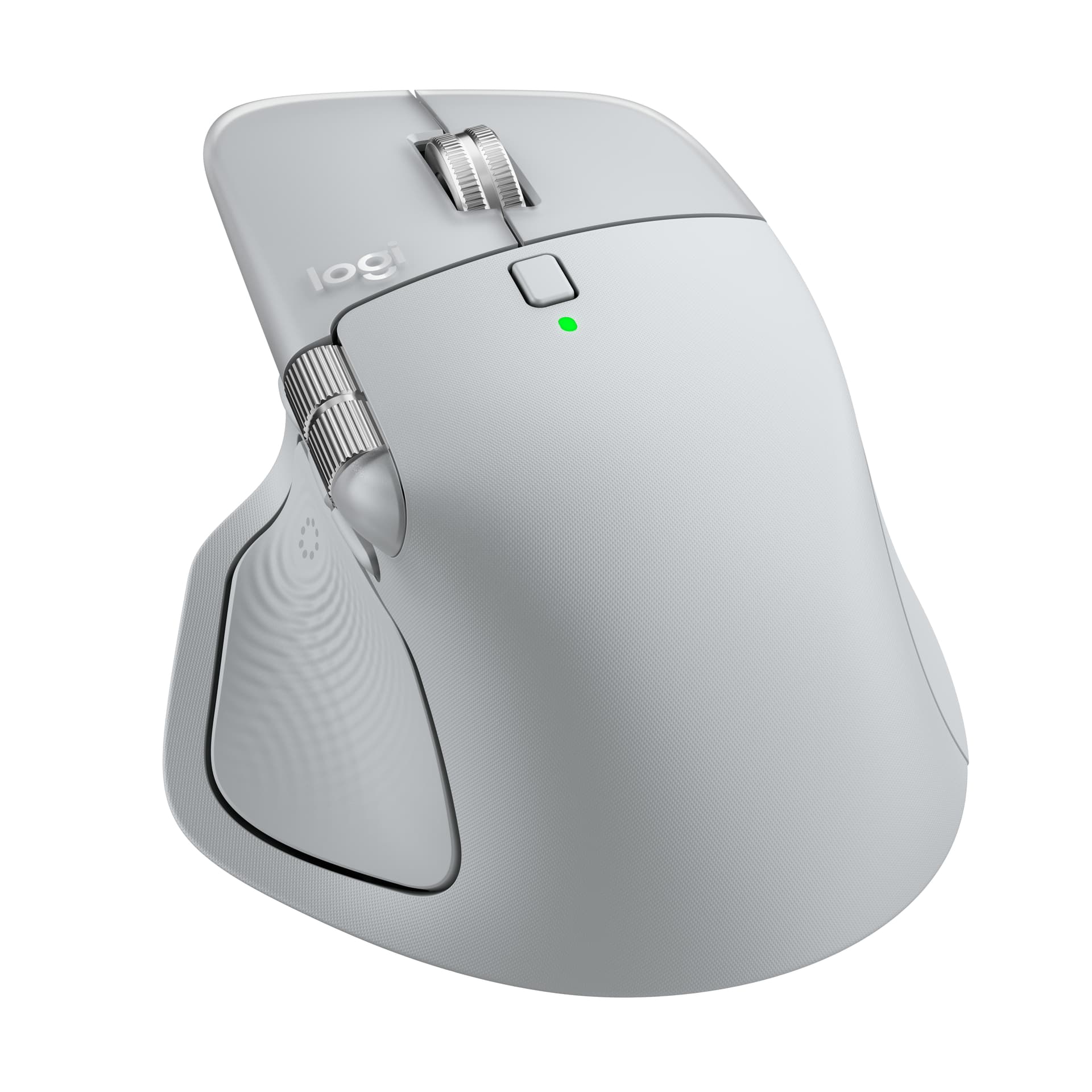 Mouse Logitech MX Master 4, Silent, USB, BT, Pale Grey "910-007563" — miniatură
