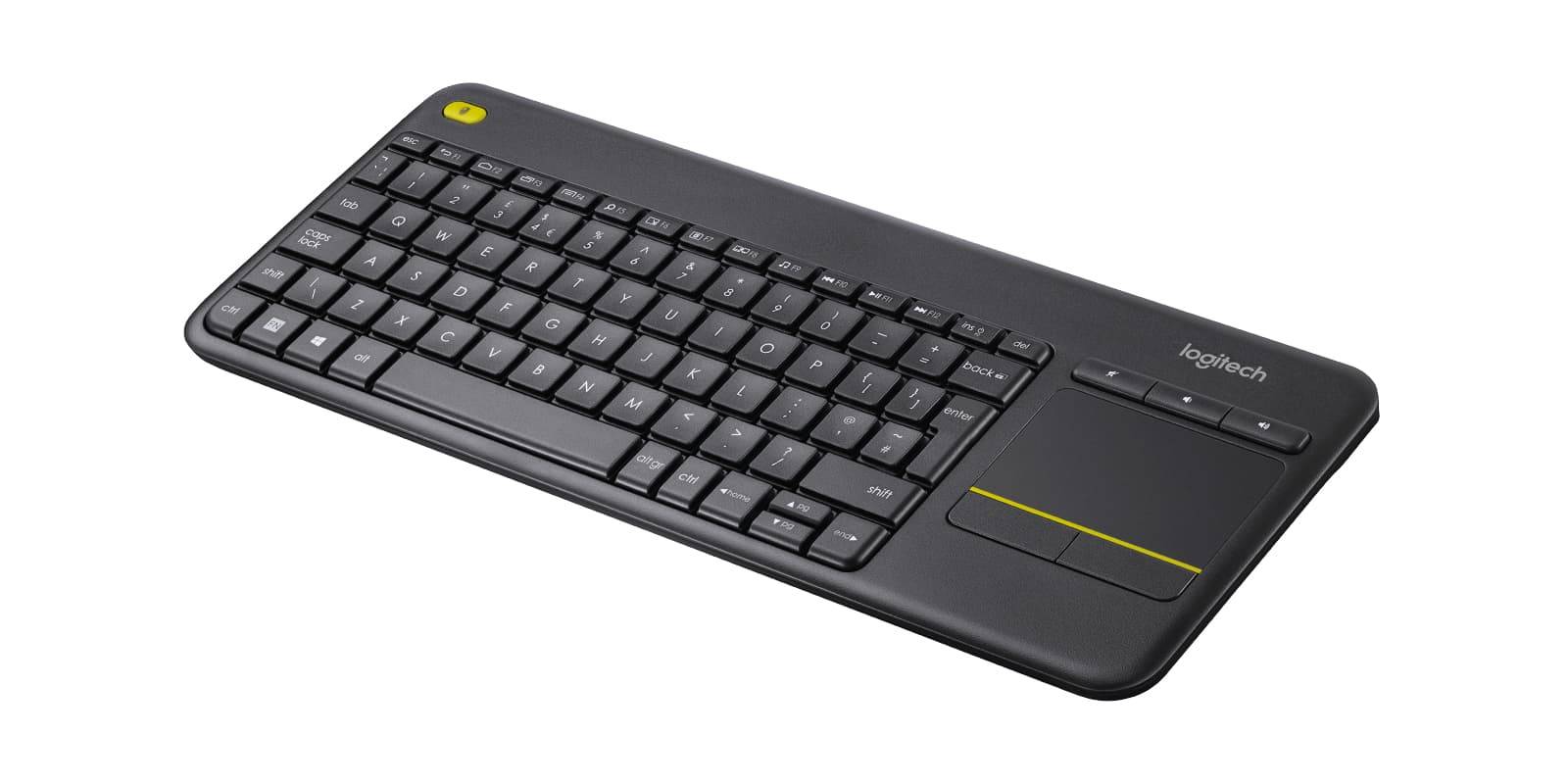 WIRELESS TOUCH KEYBOARD K400+/DARK - UK - 2.4GHZ INTNL "920-007143"