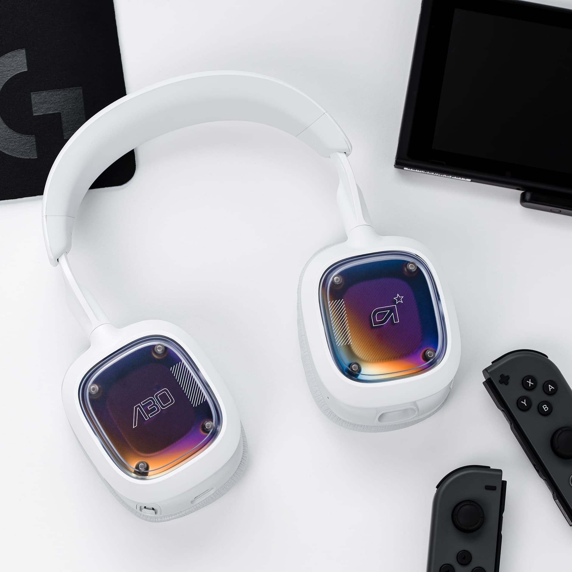 LOGITECH A30 - WHITE/PURPLE - BT - EMEA-914 - XB "939-001987" — miniatură