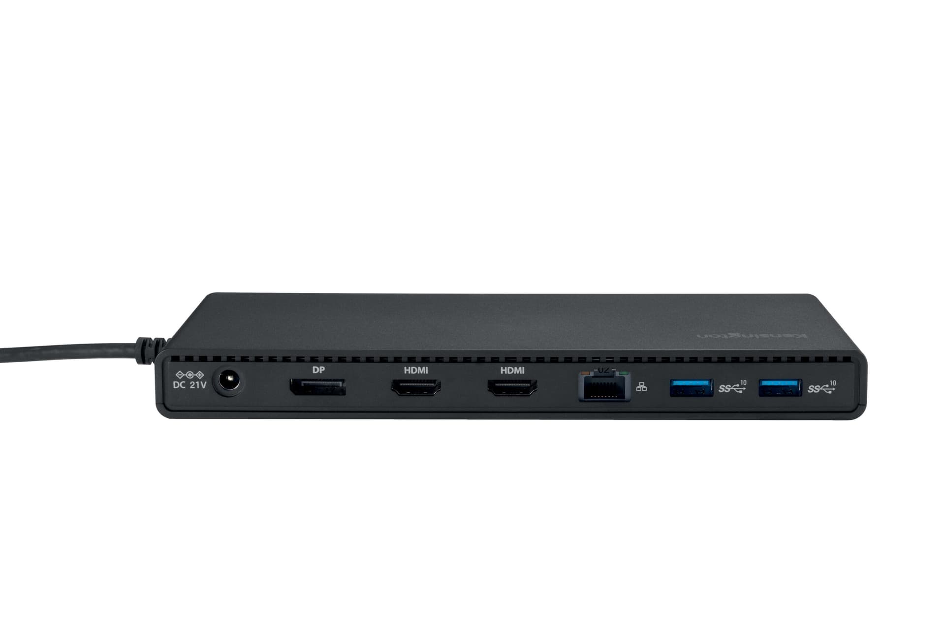DOCKING Station KENSINGTON universal, conectare PC USB Type C, USB Type C x 2, USB-A 3.2 x 3, porturi video HDMI v2.1 x2, DP x1, RJ-45, negru, "SD4842P", "K32810EU" — miniatură