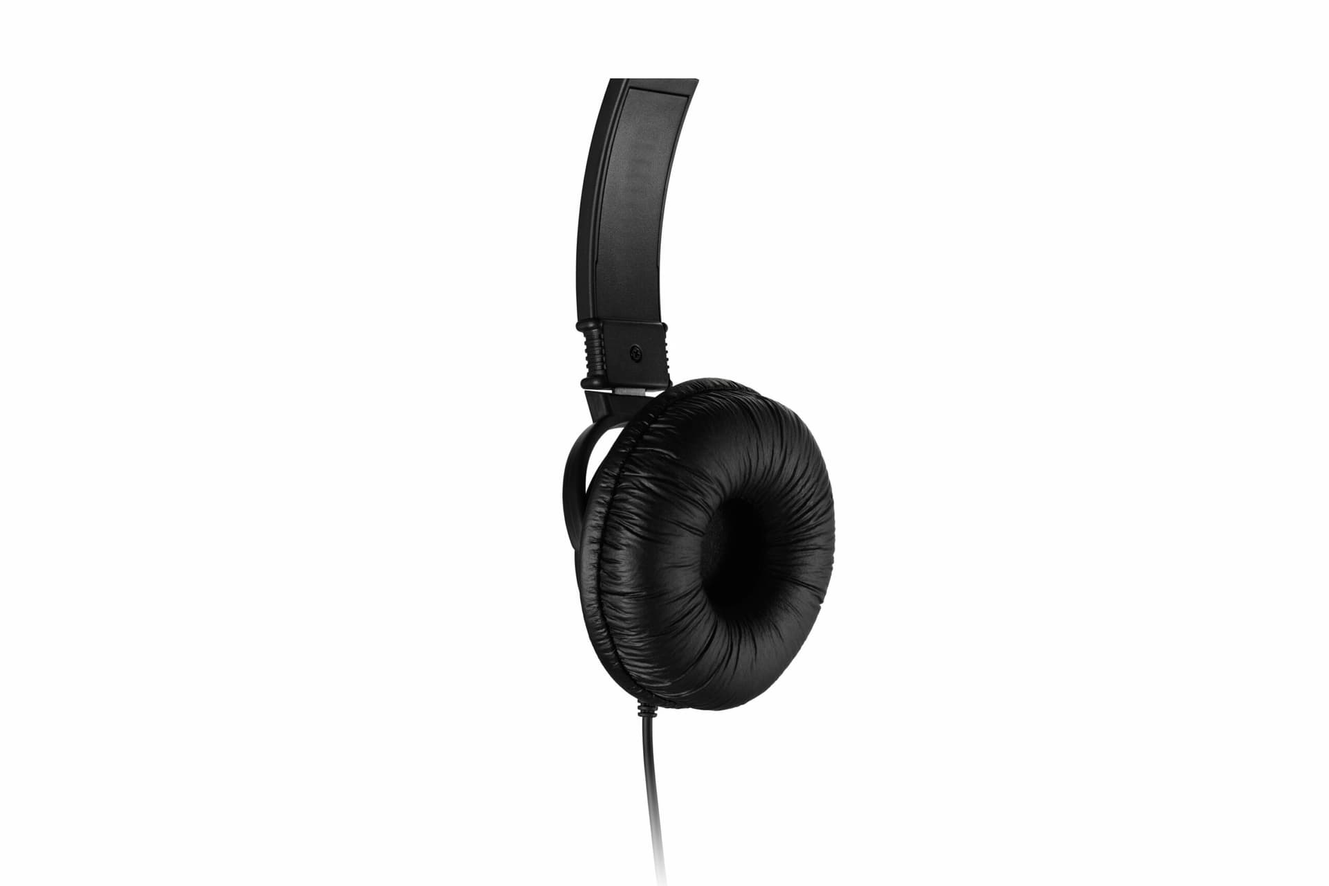 CASTI Kensington, cu fir, standard, utilizare multimedia, call center, microfon pe casca, noise-canceling, conectare prin USB 2.0, cablu 1.8m, negru, "K33065WW" — miniatură