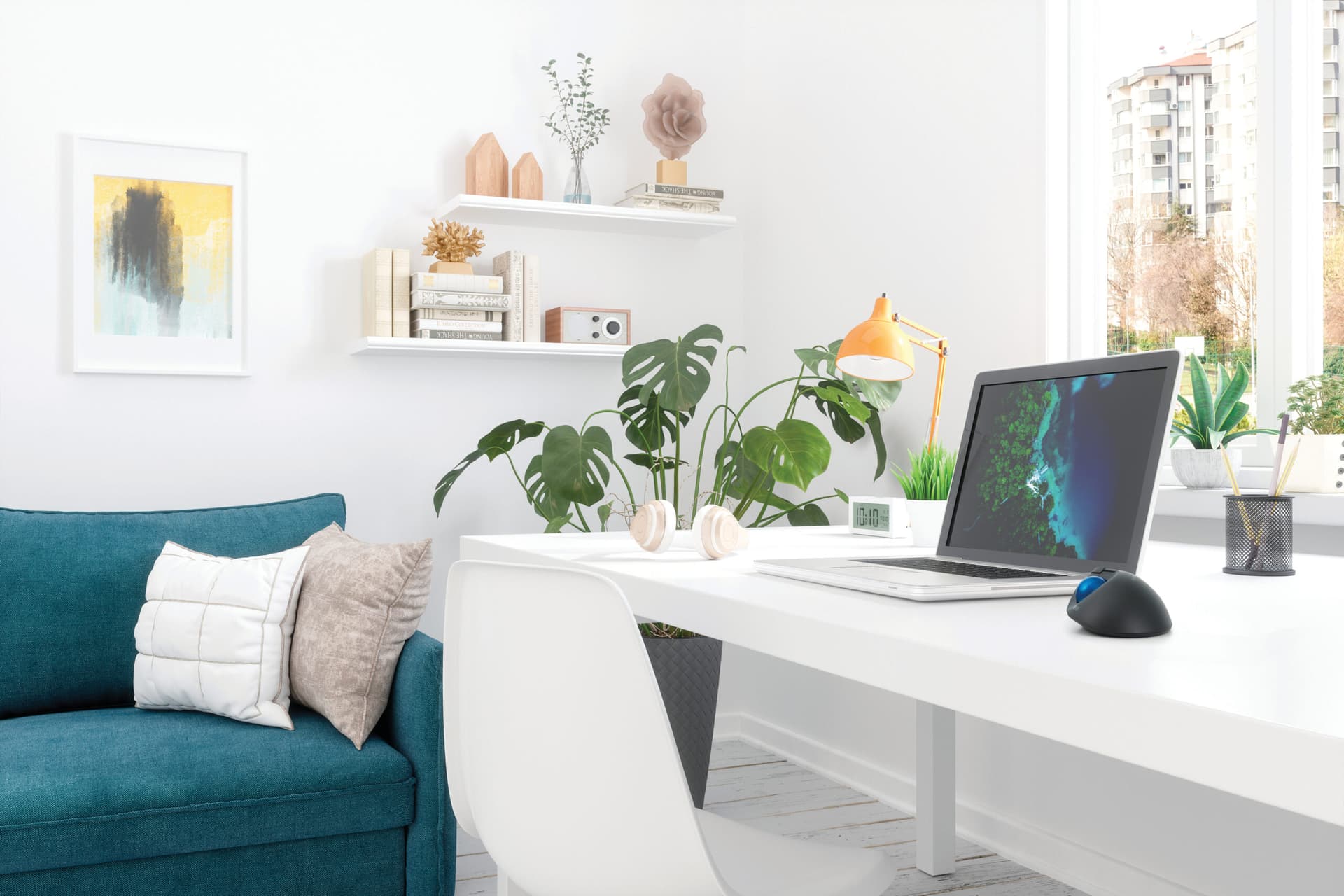 MOUSE Kensington - ergonomic, "Profit Ergo", PC sau NB, wireless, Bluetooth | 2.4GHz, optic, 1600 dpi, butoane/scroll 5/1, buton selectare viteza, negru, "TB450", "K72194WW" — miniatură