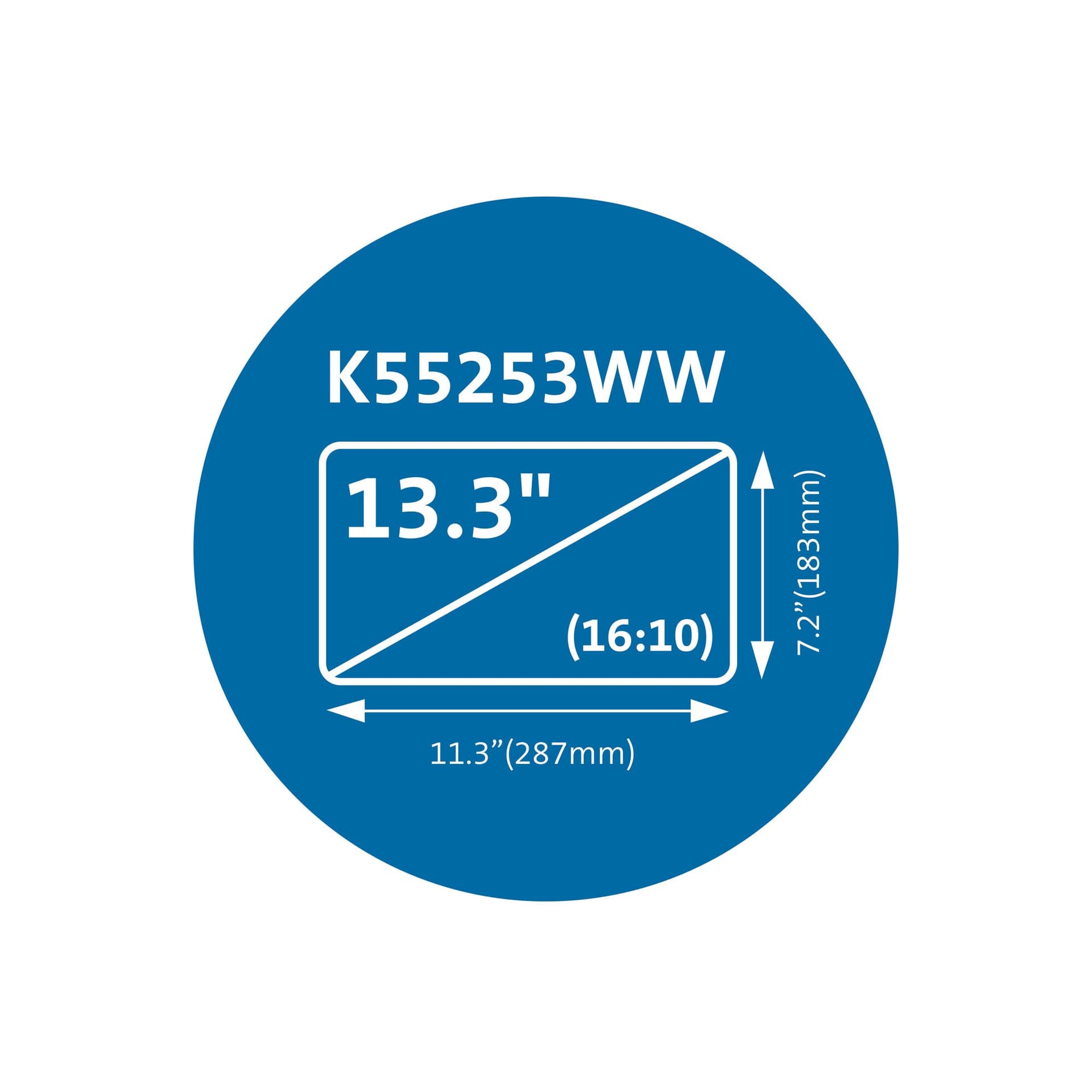 FILTRU confidentialitate Kensington MagPro, pentru laptop, 13.3", 16:10, 2 fete(lucios si mat),magnetic,limiteaza campul vizual la 30gr, reduce lumina cu pana la 22%, 294x1x169mm, 0.21Kg, "K55253WW" — miniatură
