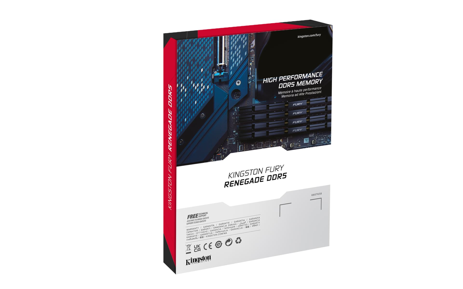 Memorie Kit Memorie Fury Renegade Intel XMP 3.0, 32GB, DDR5-8000MHz, CL38, Dual Channel, Argintiu "KF580C38RSK2-32" — miniatură