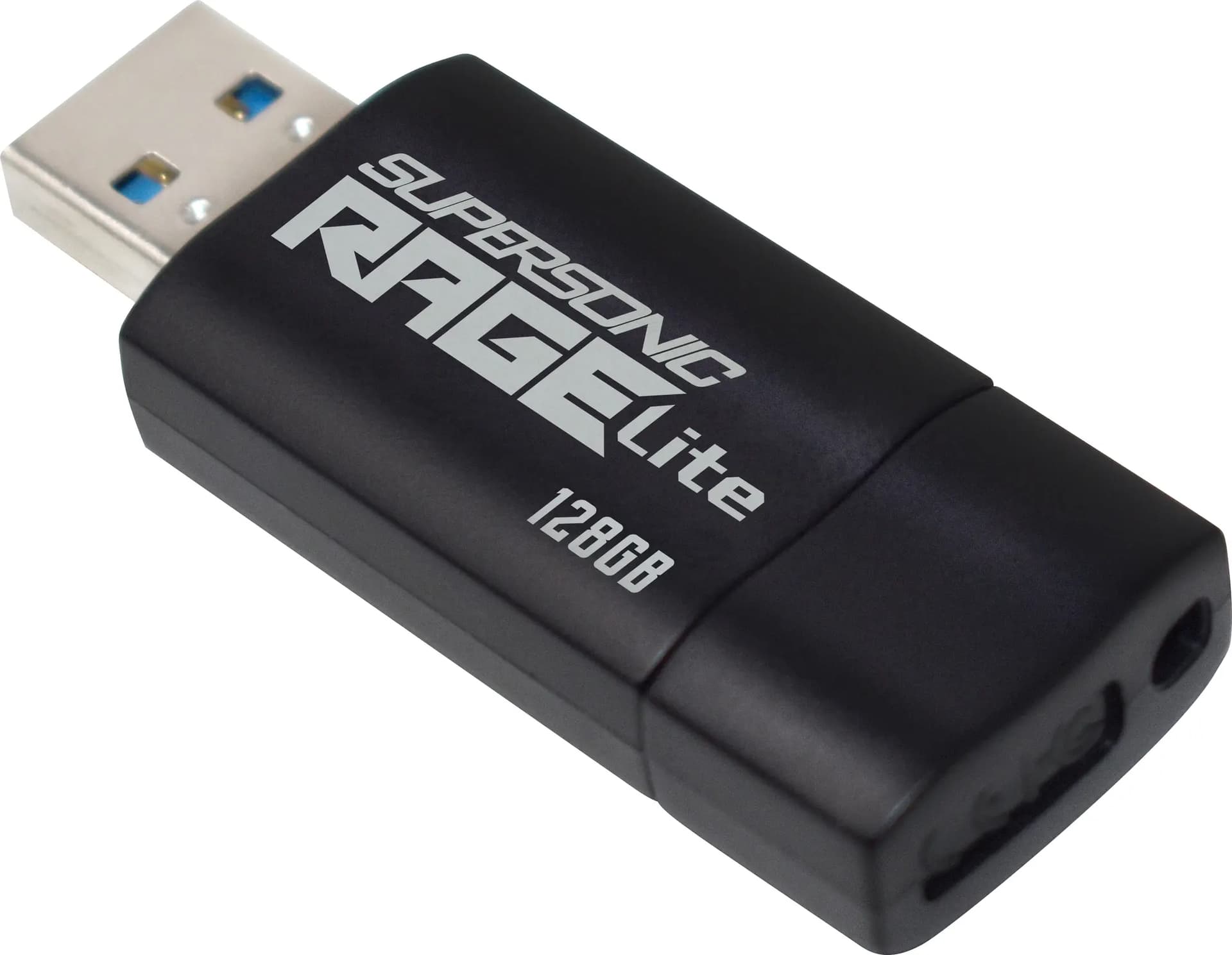 MEMORIE USB 3.2 PATRIOT Supersonic Rage Lite, 128 GB, protectie slide, negru, "PEF128GRLB32U" — miniatură