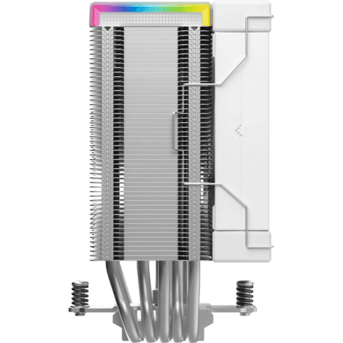 COOLER DeepCool "AK500S DIGITAL SE WH", combatibil skt. Intel si AMD, racire cu aer, ventilator 120mm, 500 - 1850 rpm, 5x6 mm heatpipes,inaltime 155mm, alb "R-AK500S-WHADMN-GJD" — miniatură
