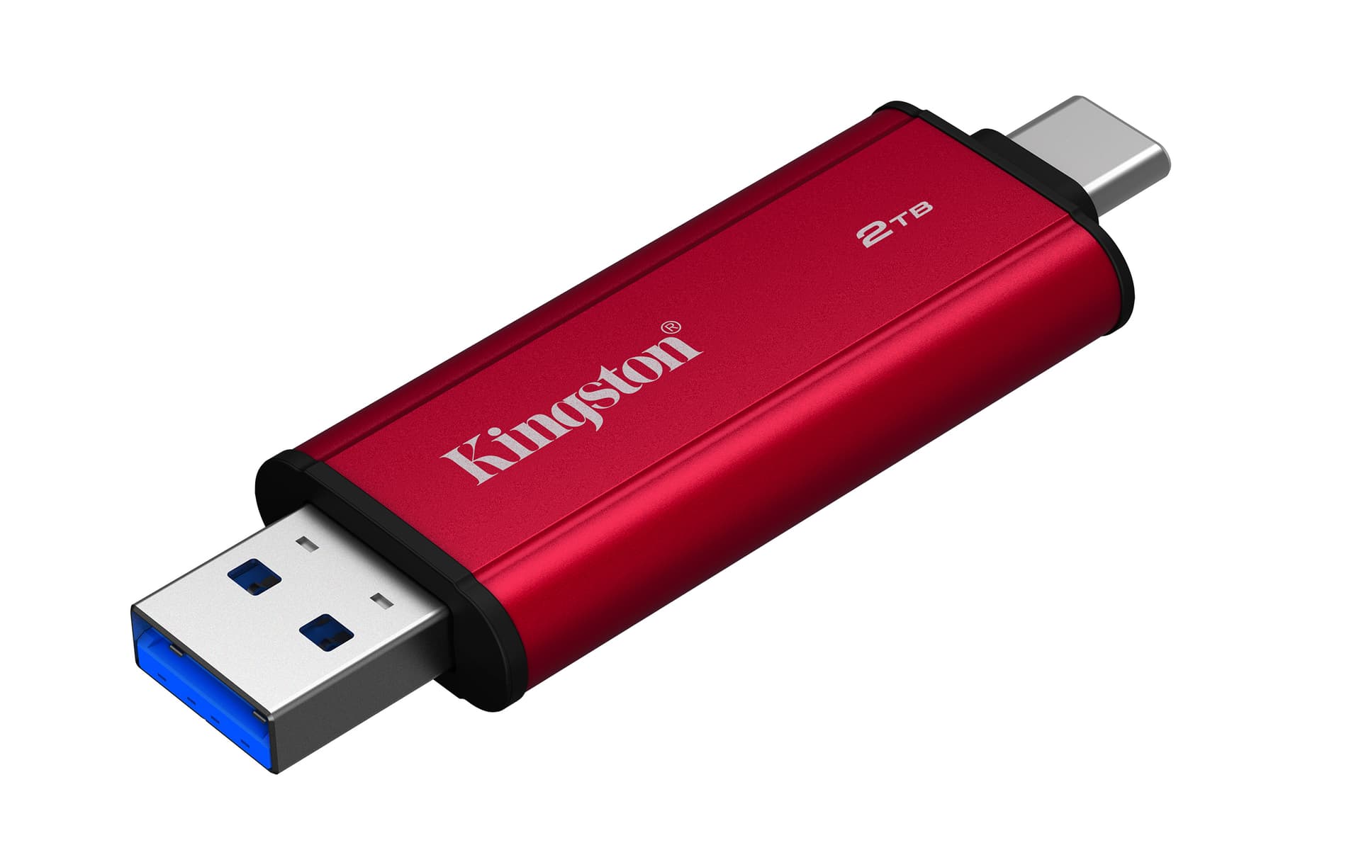 Kingston 2TB Dual USB-A/C Portable SSD, Up to 1050MB/s USB 3.2 Gen 2 "SPSD/2TB" — miniatură
