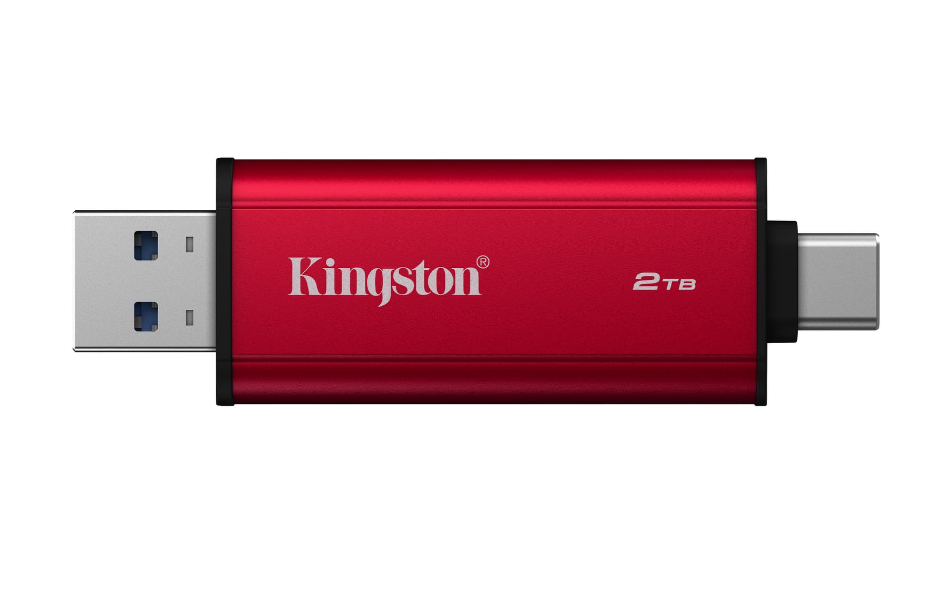 Kingston 2TB Dual USB-A/C Portable SSD, Up to 1050MB/s USB 3.2 Gen 2 "SPSD/2TB" — miniatură