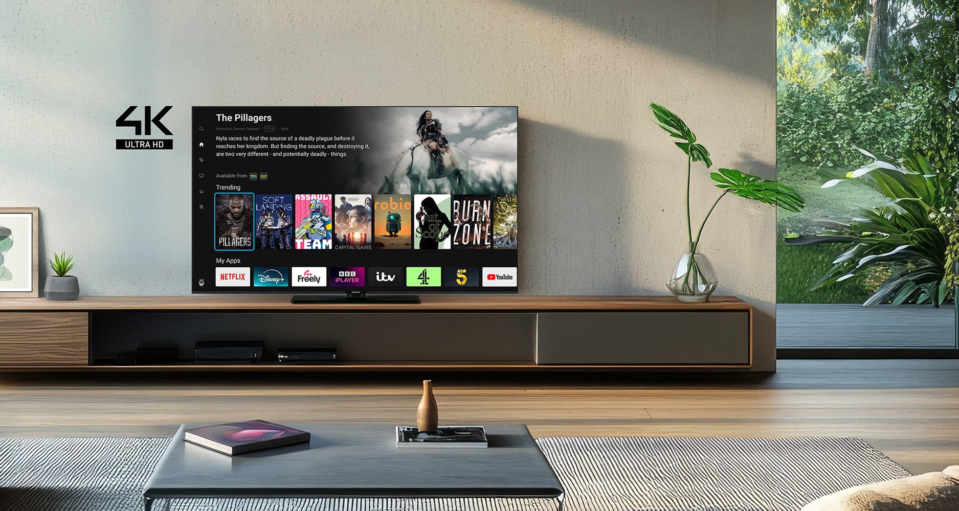 Televizor Panasonic, TB-65W61AEZ, Smart, 165 cm, LED, 4K HDR "TB-65W61AEZ" — miniatură