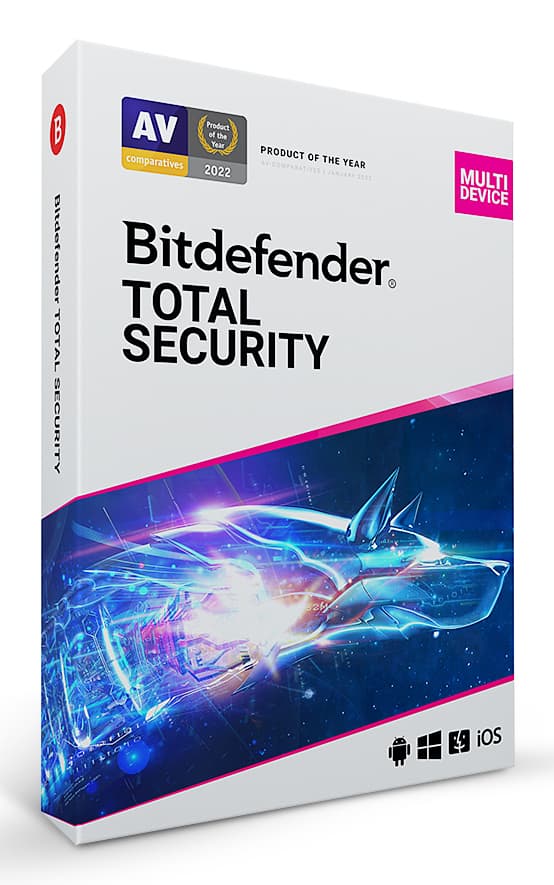 Total Security Multi-Device, 3 Dispozitive, 1 An + 1 An gratuit, Licenta noua, Retail "TS00ZZCSN2403BEN"